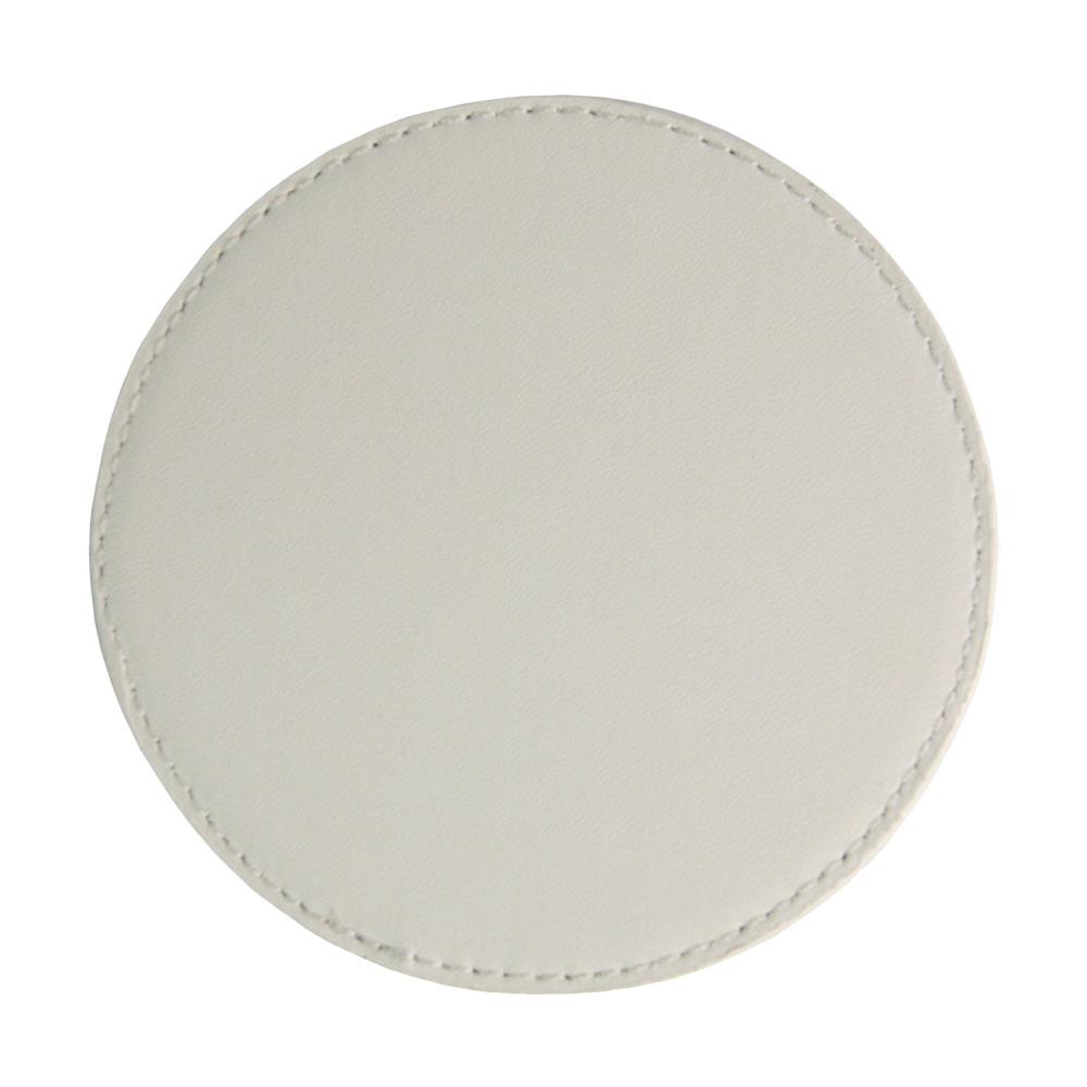 Faux Leather Coaster Round 4
