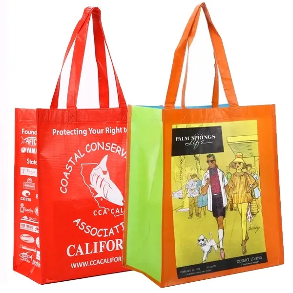 Custom Laminated RPET Gift Bags (9.5"W x 11"H x 7"D) 2