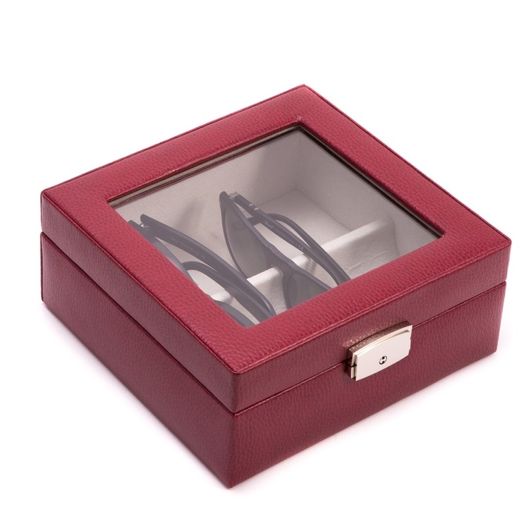 Single Watch Wooden Box with Glass Top 3