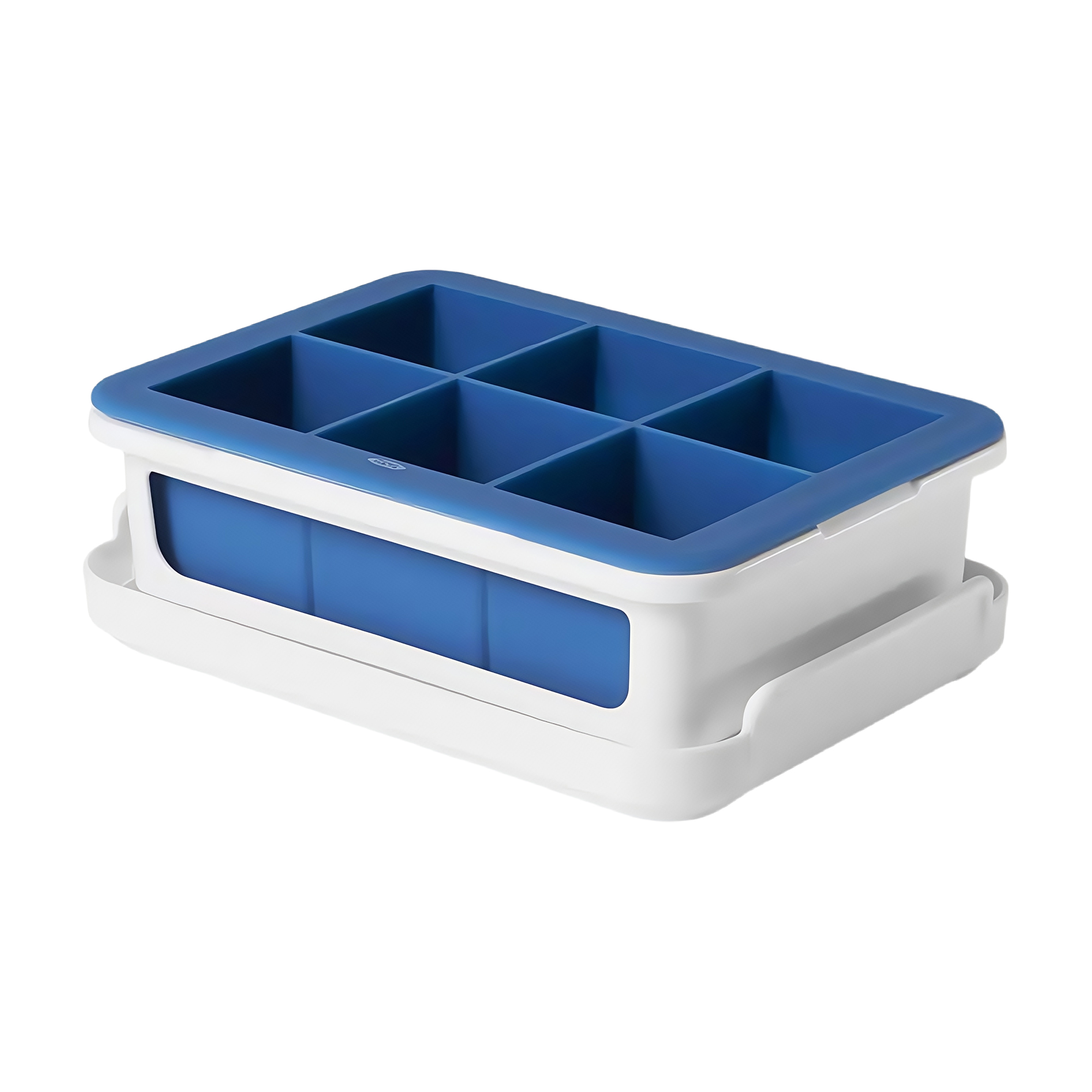 6-Cube Silicone Ice Tray with Lid 2