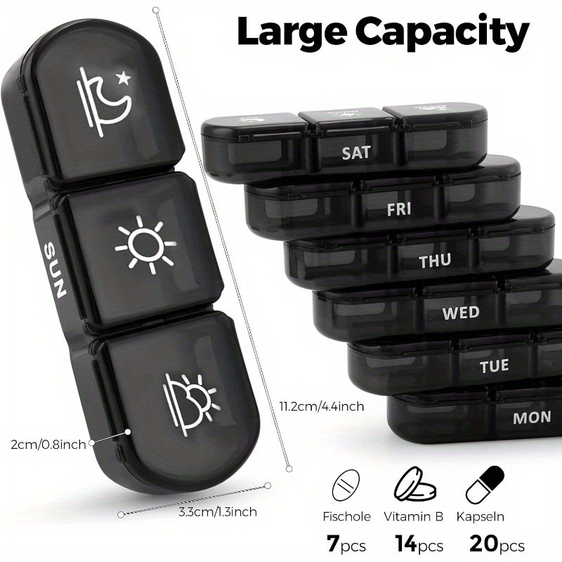 Seven Days 21 Classified Pill Boxes 3