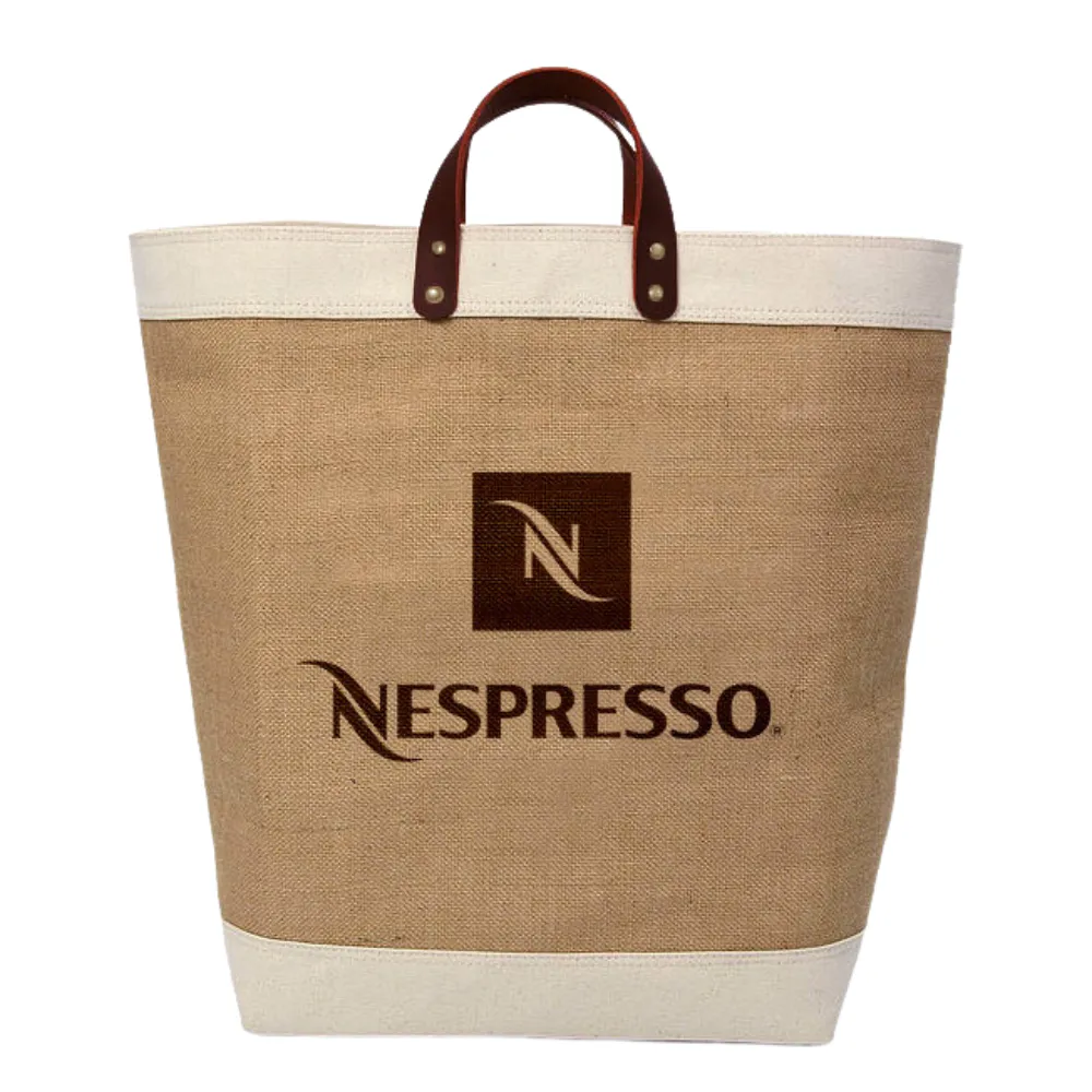 Upscale Burlap Tote 4