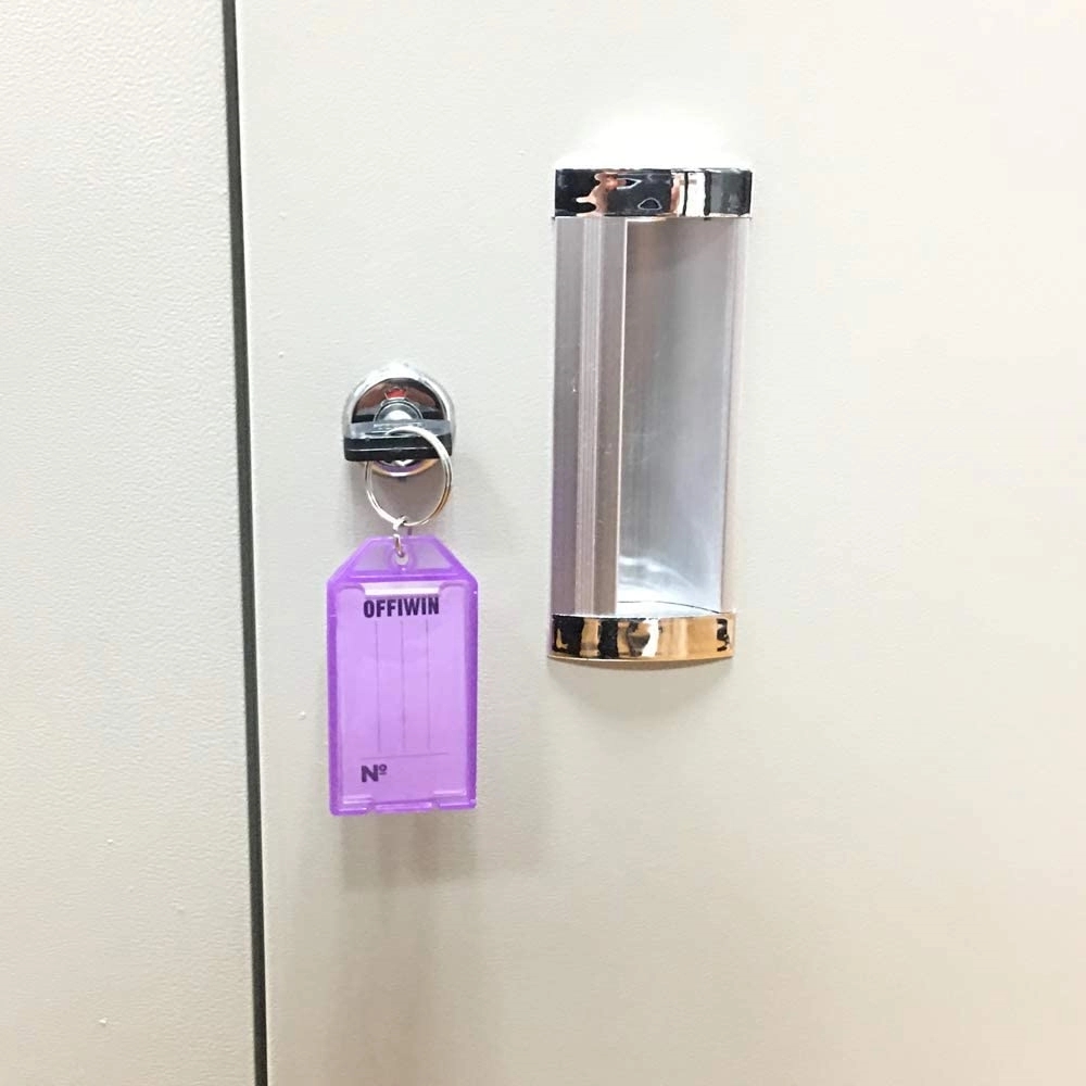 Plastic Key Tags with Split Ring Label Window 2