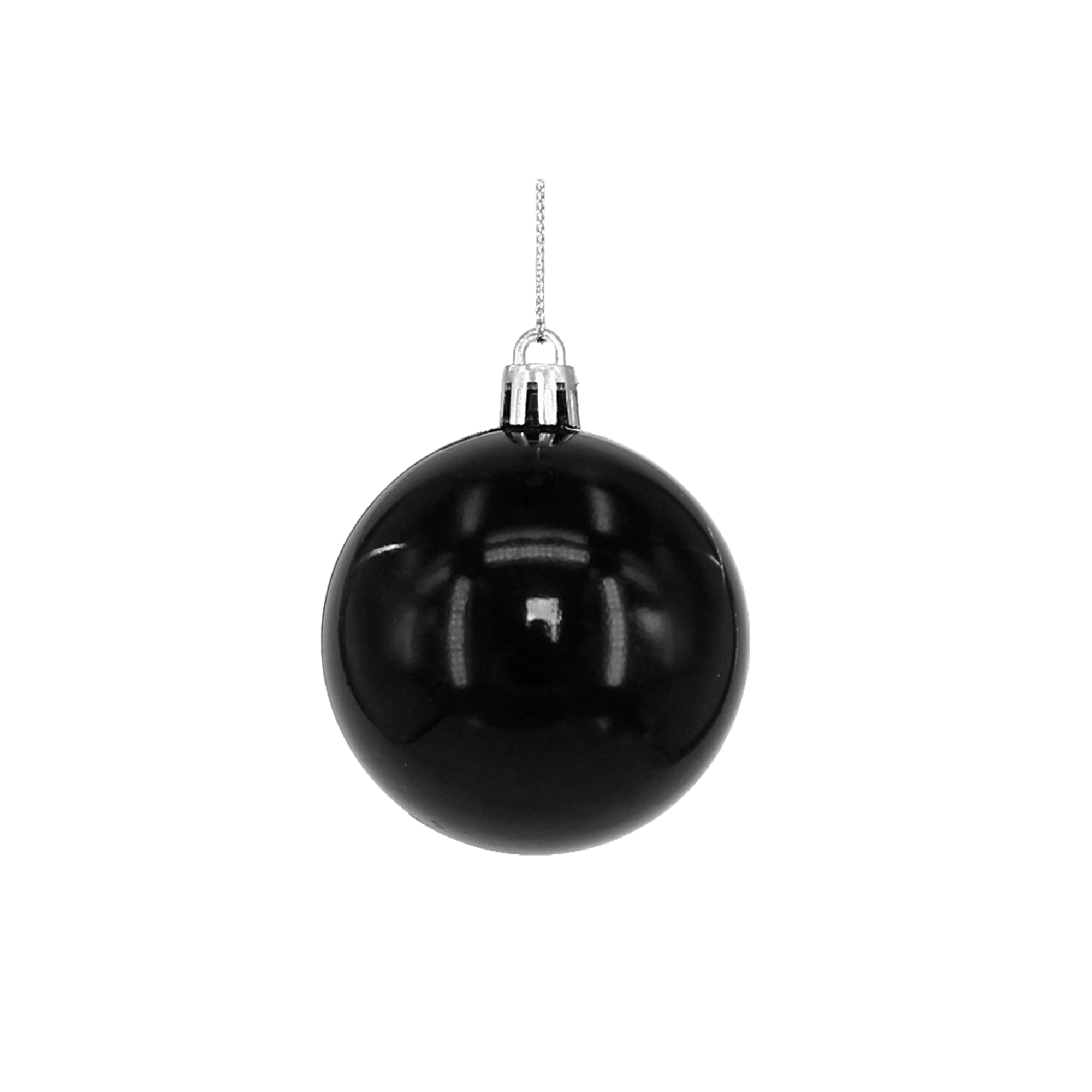 Plastic Ornament Ball With Aluminum Plate 3.2" Diameter 17