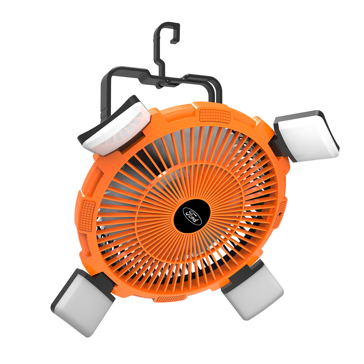 ResQ Multi-Use Portable Outdoor Fan with Light and Hook, 8000mAh Power Bank, Type-C Charging port 5