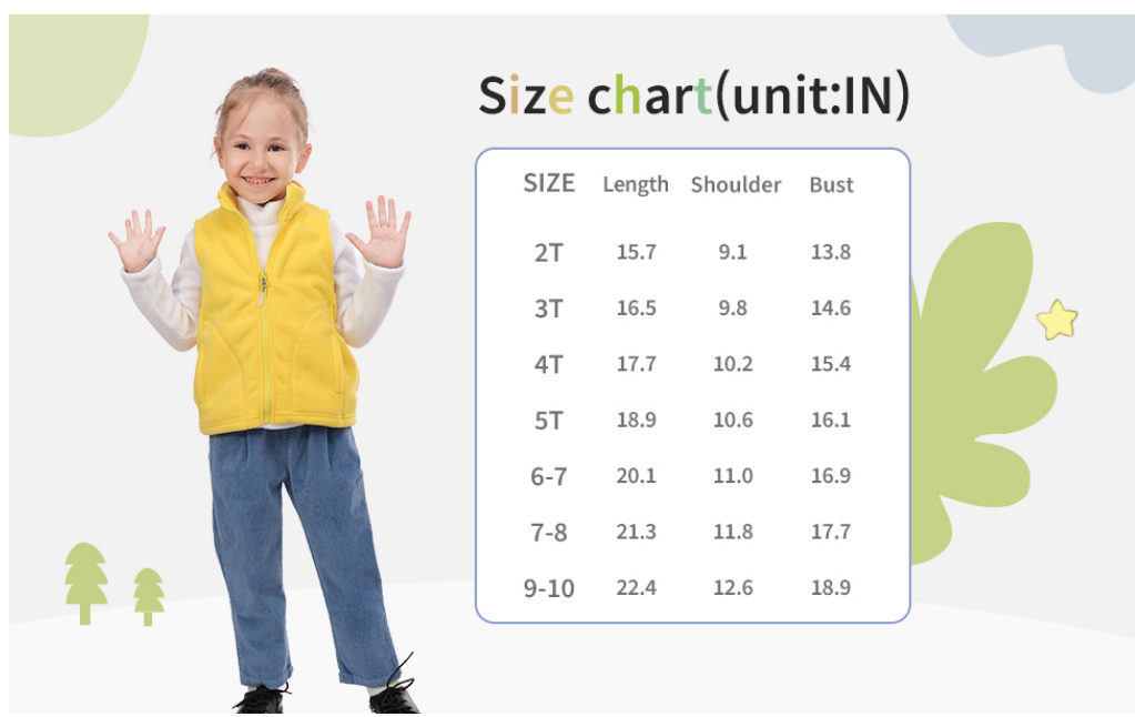 Children's Fleece Vest 2