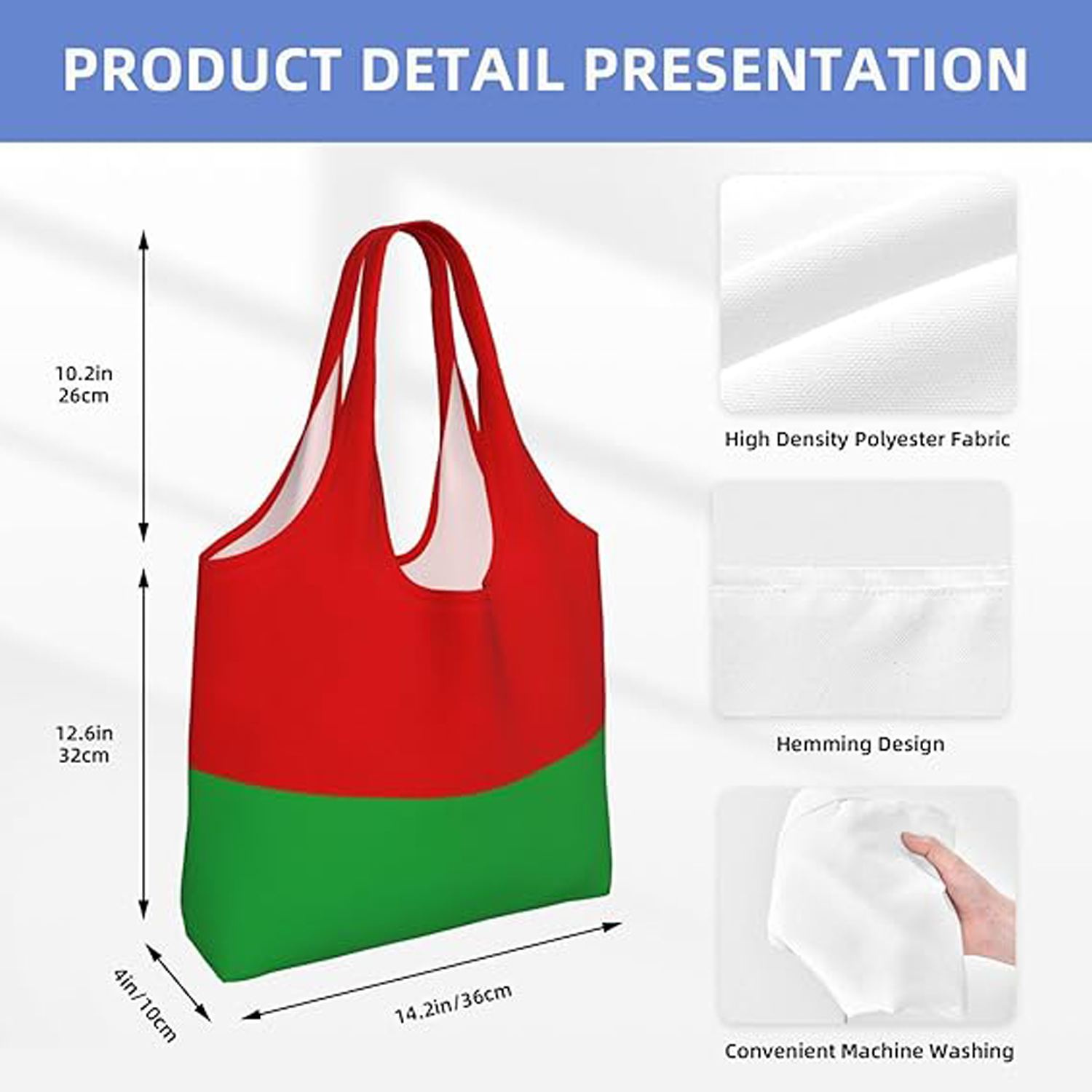 Stitching Color Tote bag 10