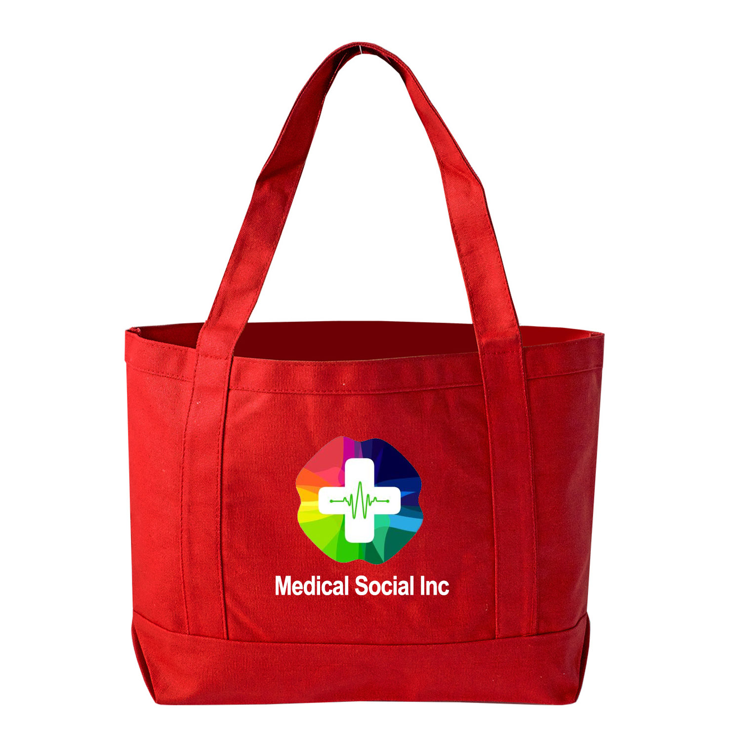 Color Cotton Open Boat Tote