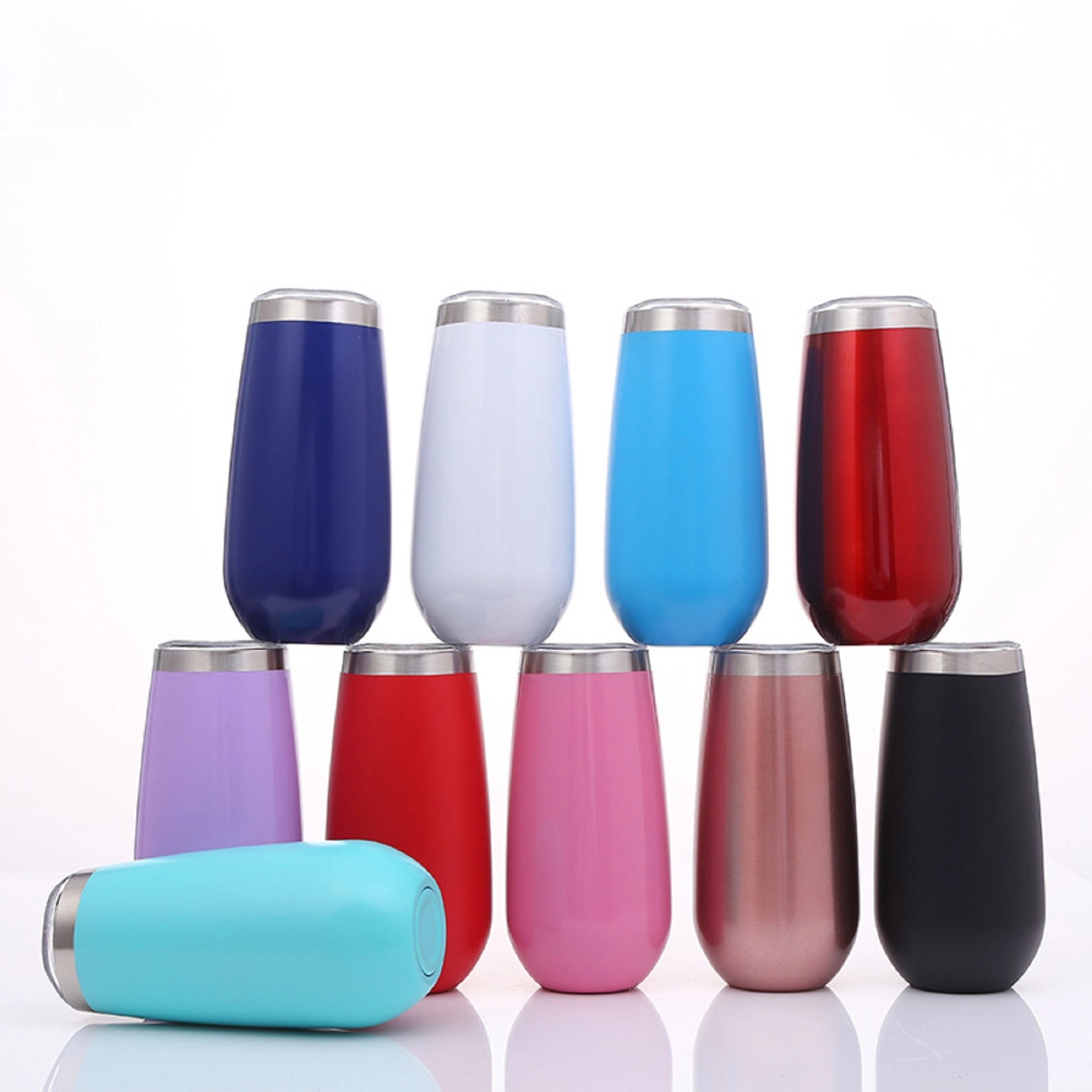 6 Oz. Double Wall Stainless Steel Wine Tumbler 10