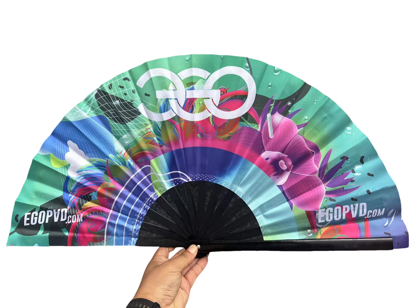 Folding Plastic Hand Fan 2