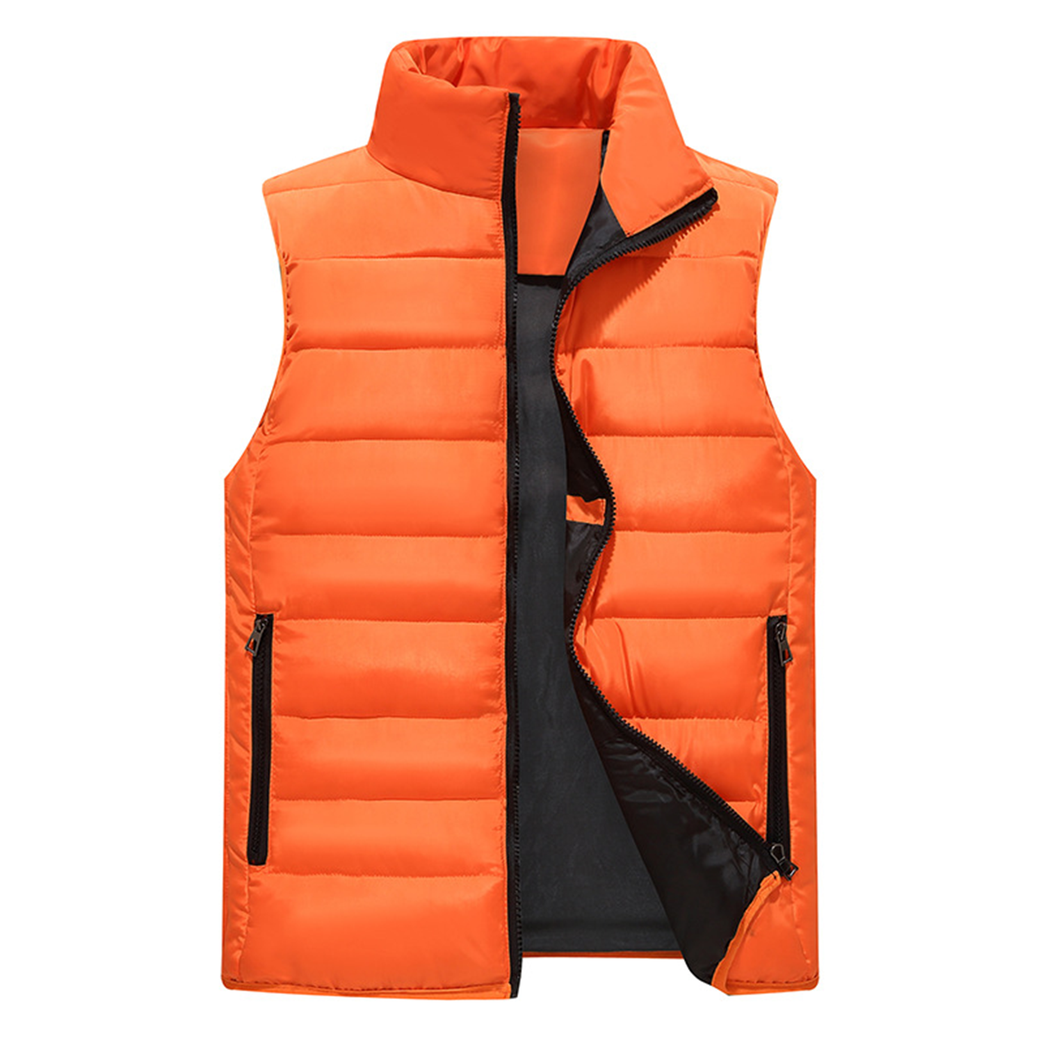 Casual Lightweight sleeveless Cotton Vest Without Hood 4