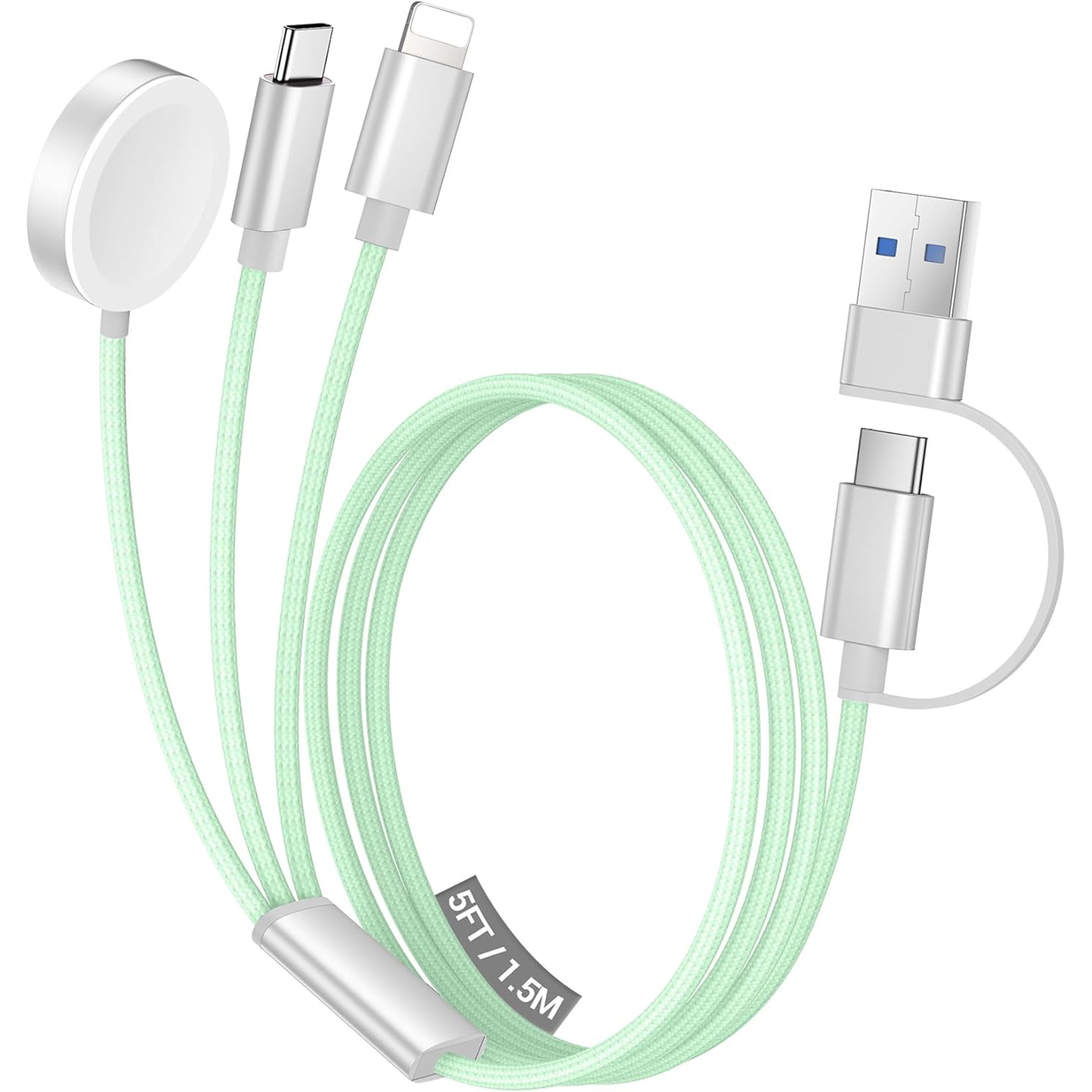 3 in 2 USB C Cable Multi Charging Cable Cord 2