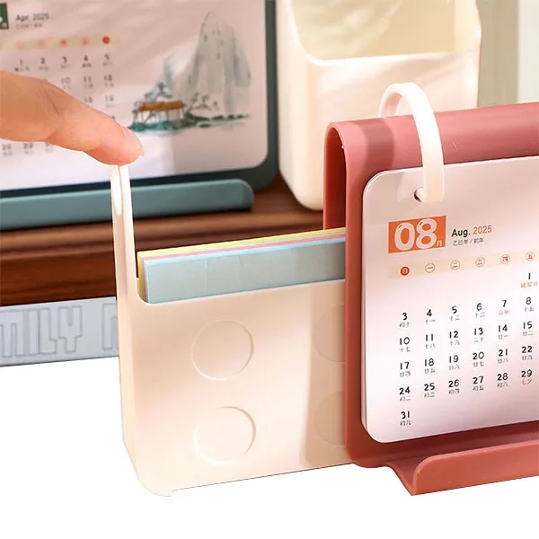 Creative Desk Calendar with Pen Holders Storage 5