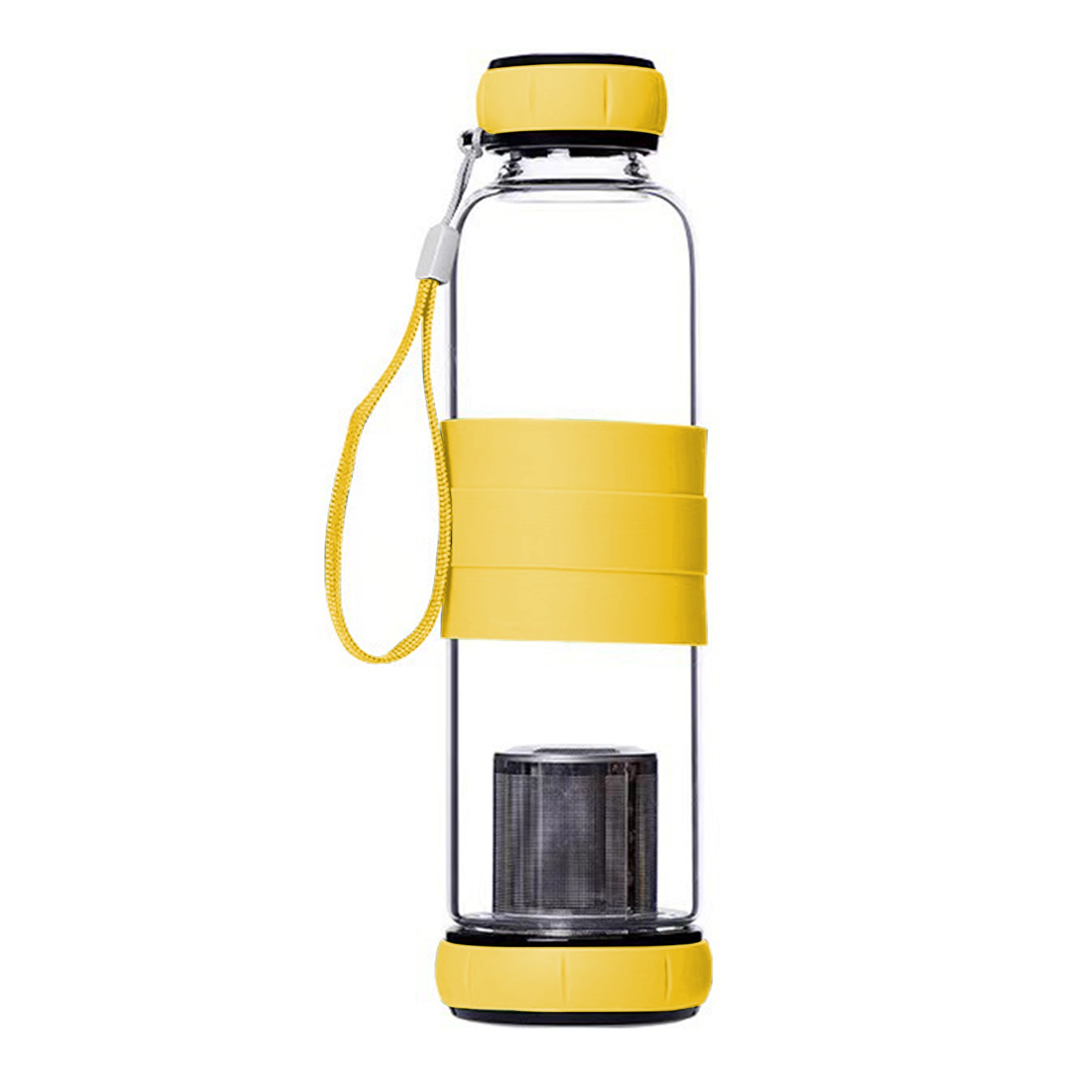 18Oz Glass Tea Bottle W/ Infuser 3