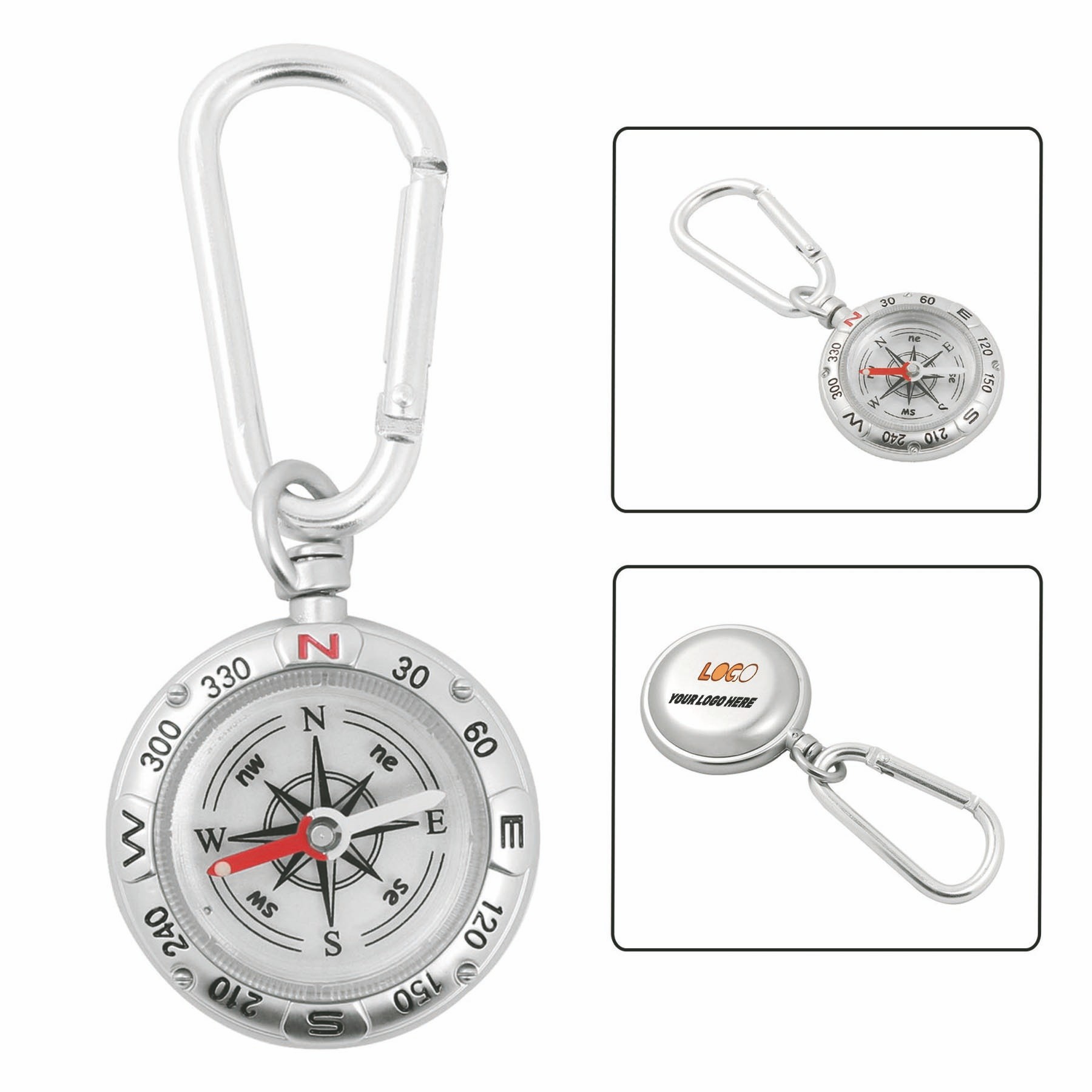 Compass Keychain/Carabiner 4