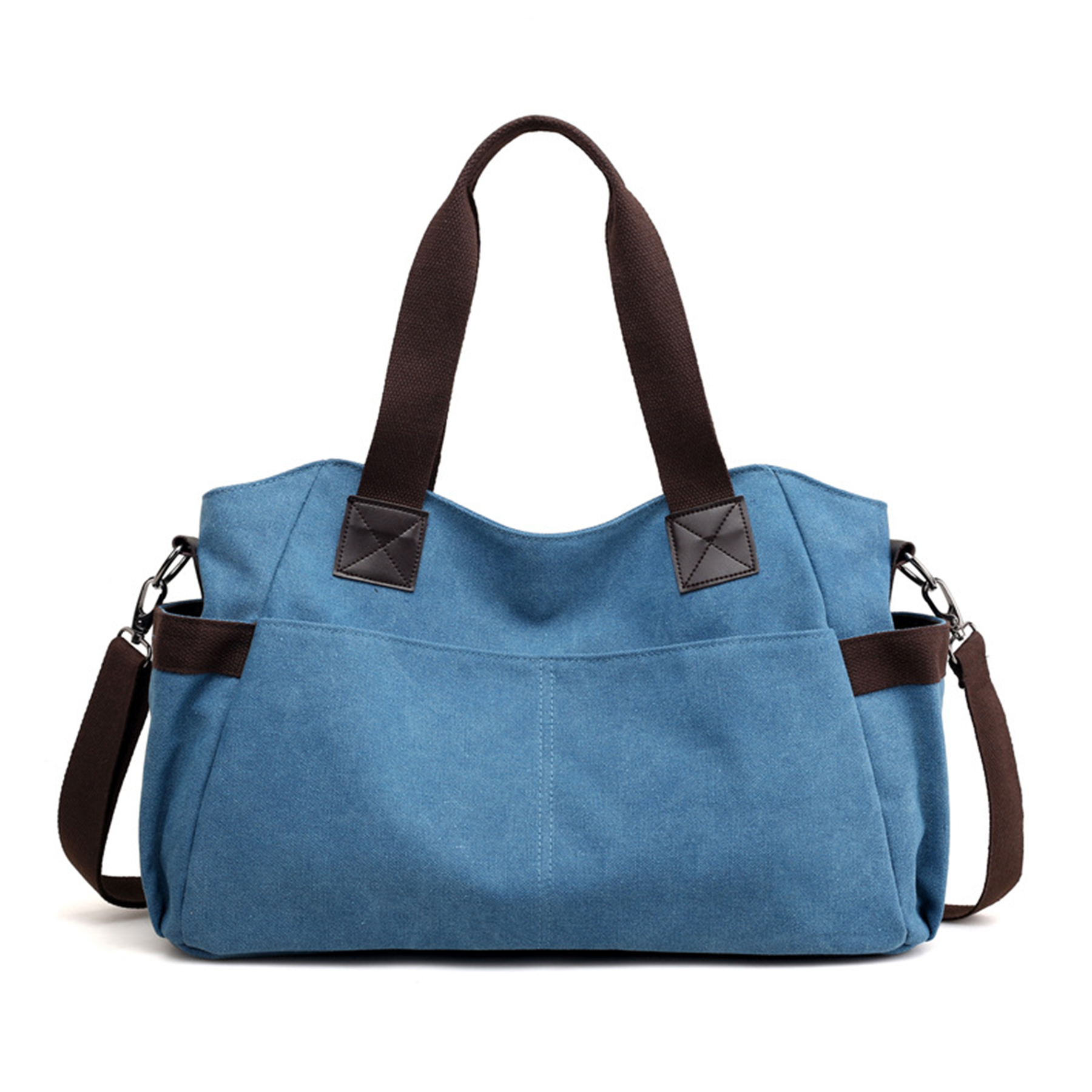 Big Canvas Tote top Handle bag for Work School Travel Business, custom tote bag with logo imprint 6