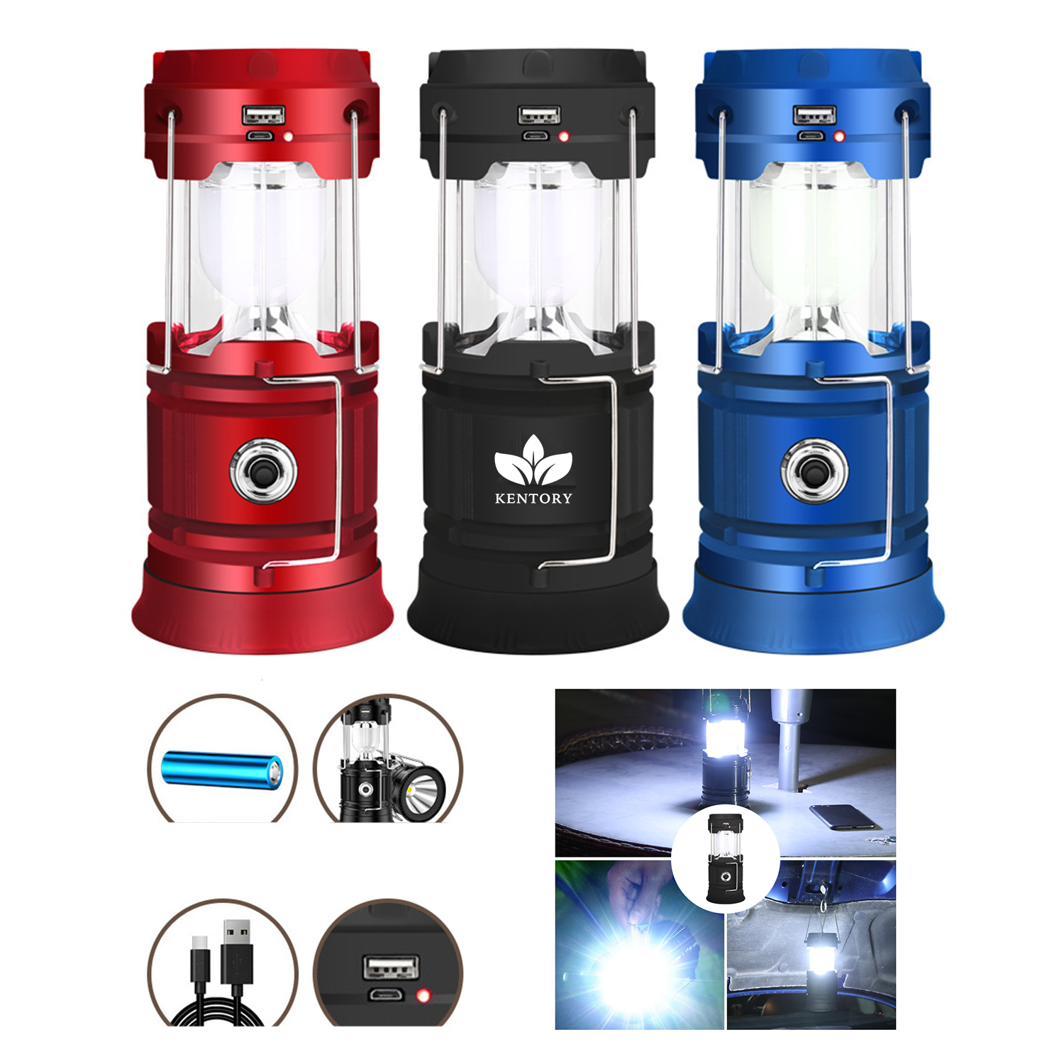 Led Camping Lantern Usb Rechargeable 2