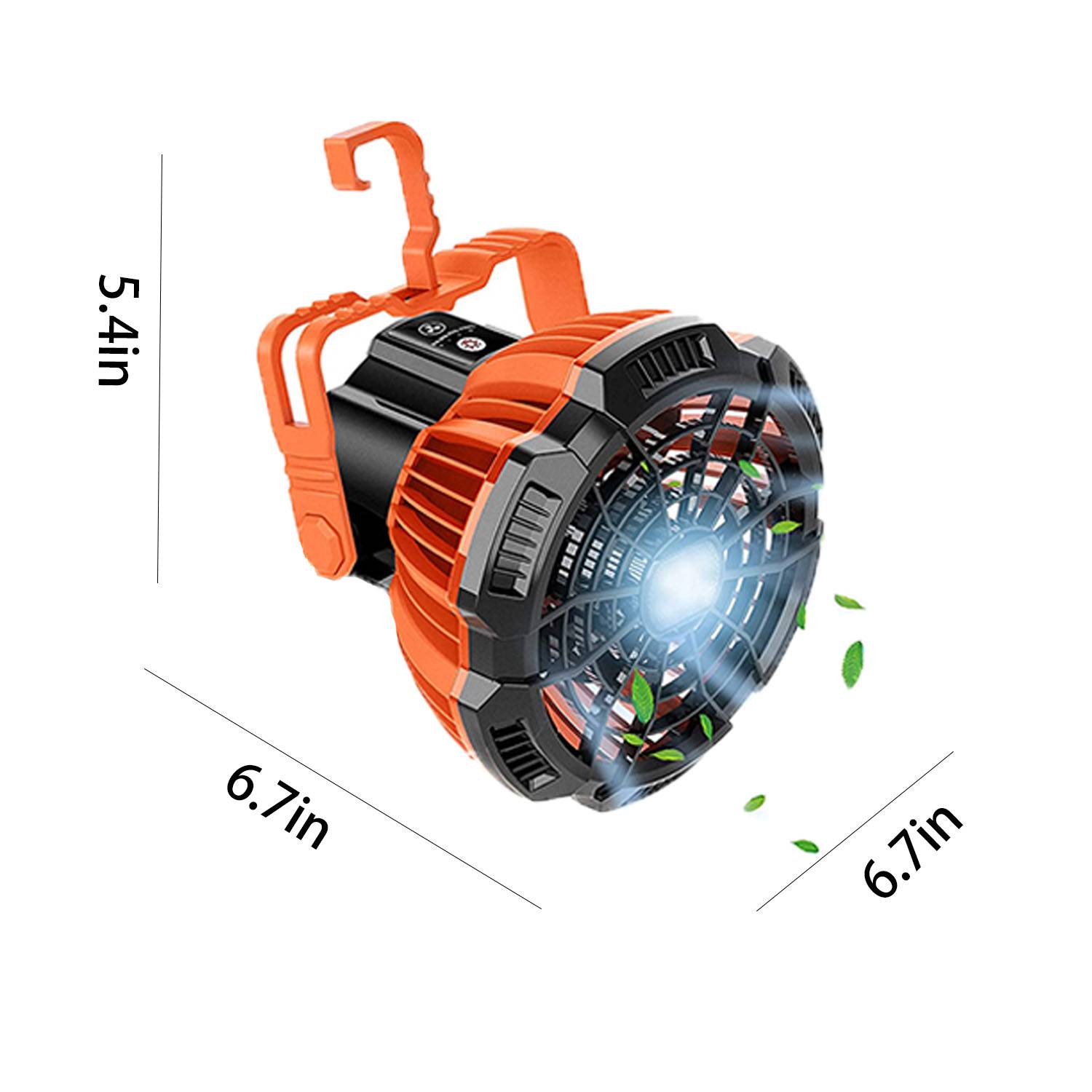 USB Charging Remote Control Fan With Light 3