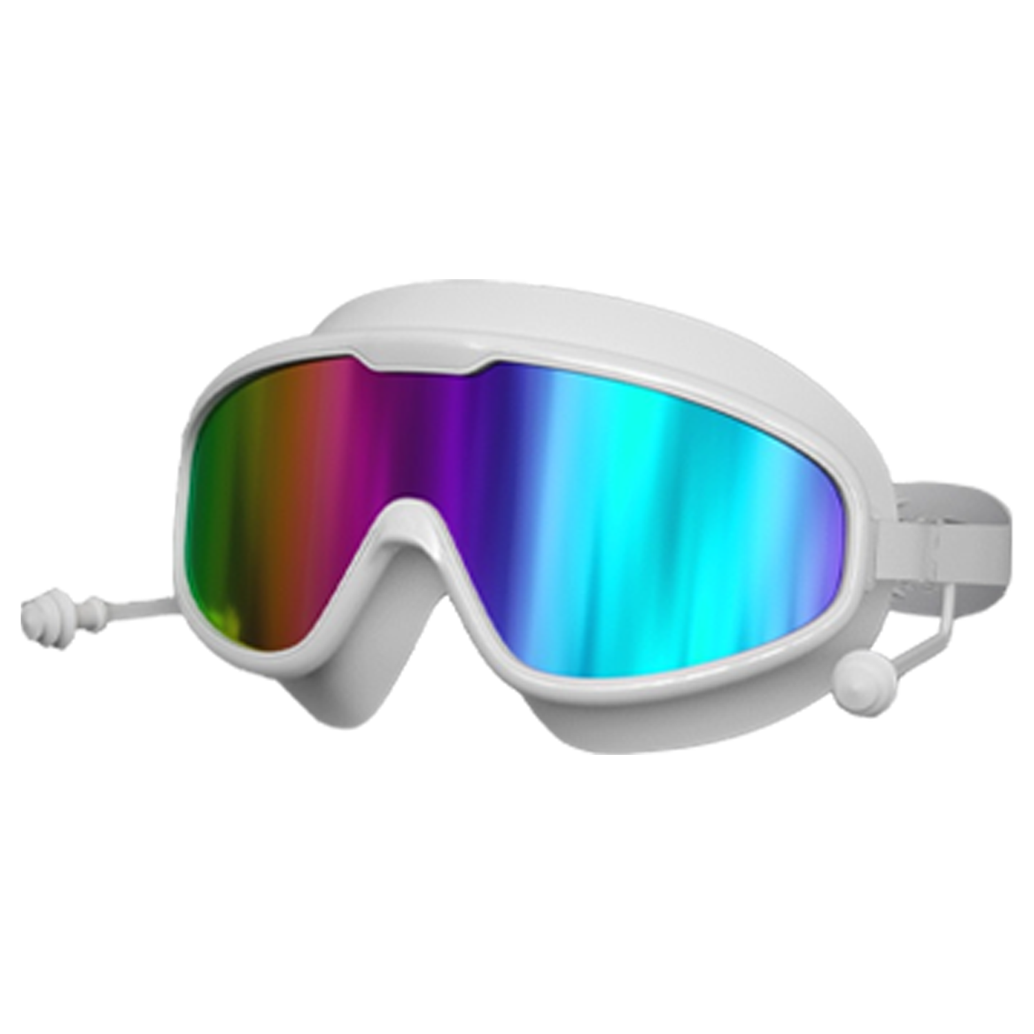 Anti-Fog Goggles with Built-in Earplugs for Swimming 4