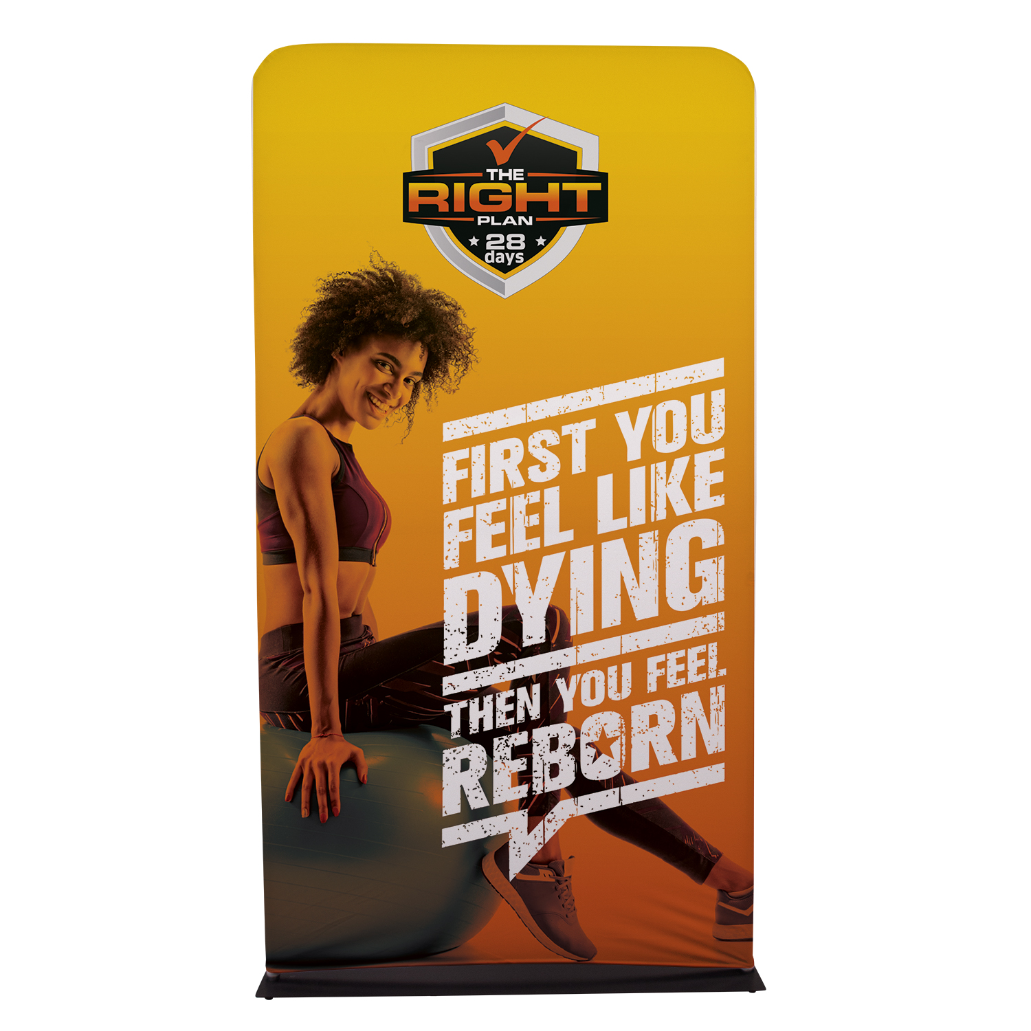 4' EuroFit™ Banner Display Kit (Recycled Polyester Knit) 2