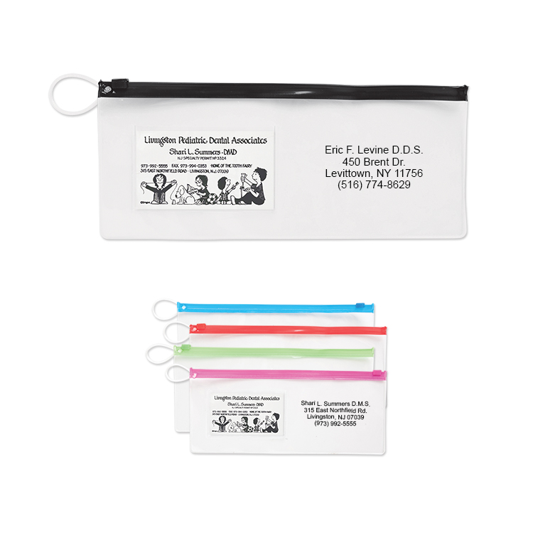 Pouch w/ Business Card Slot & Assorted Color Trim