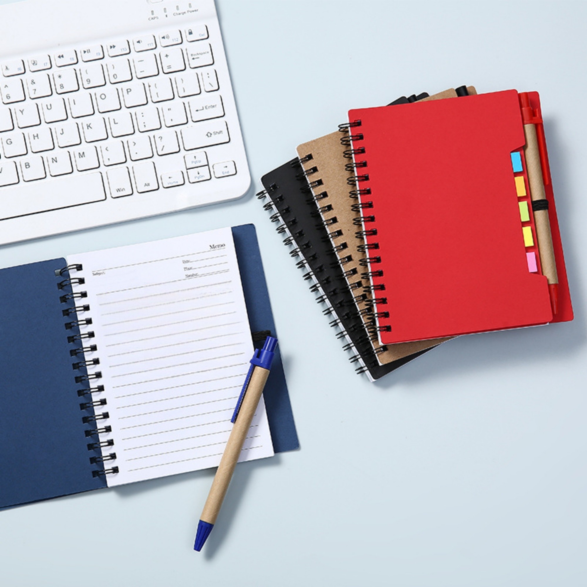 Spiral Notepads With Pen Holder 5
