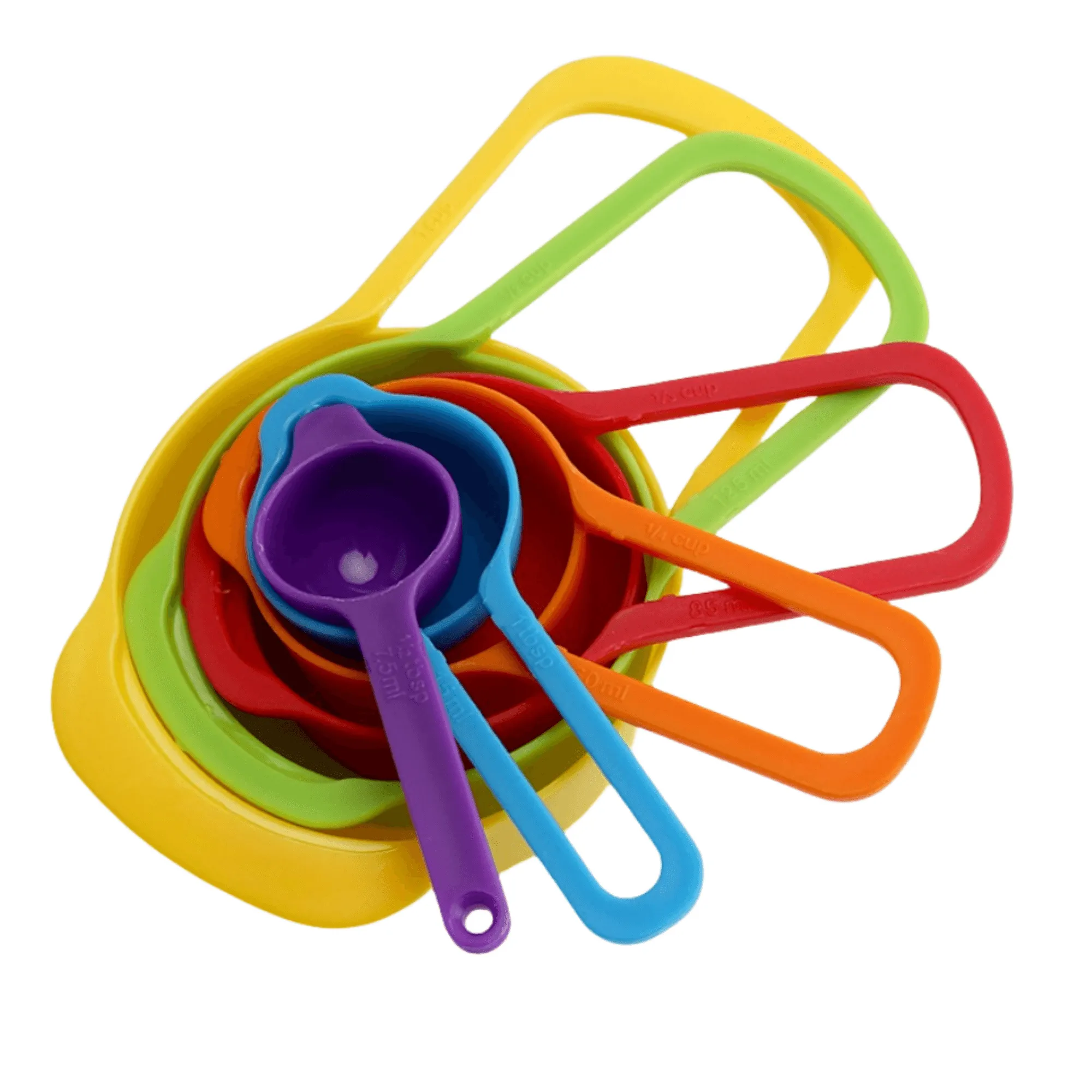 Colorful Plastic Measuring Spoon Set 6
