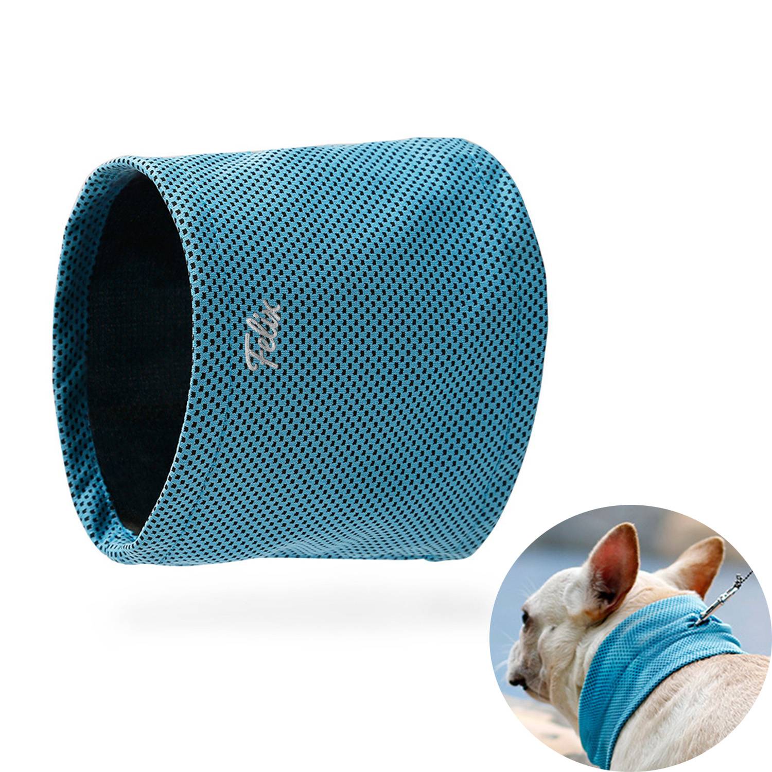 Pet Cooling Bandana – Polyester Neck Wrap for Summer Relief 1
