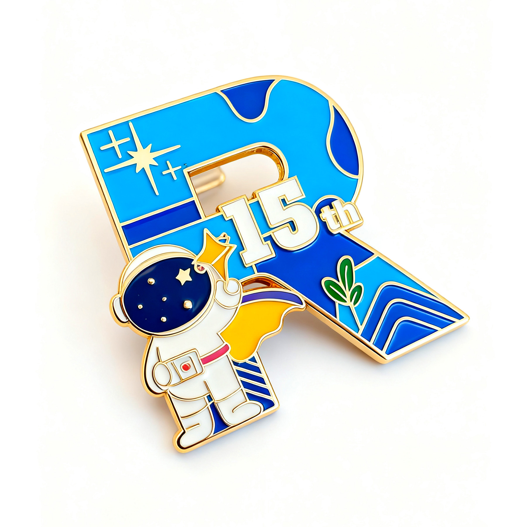 1" Cloisonne Hard Enamel Lapel Pin 11