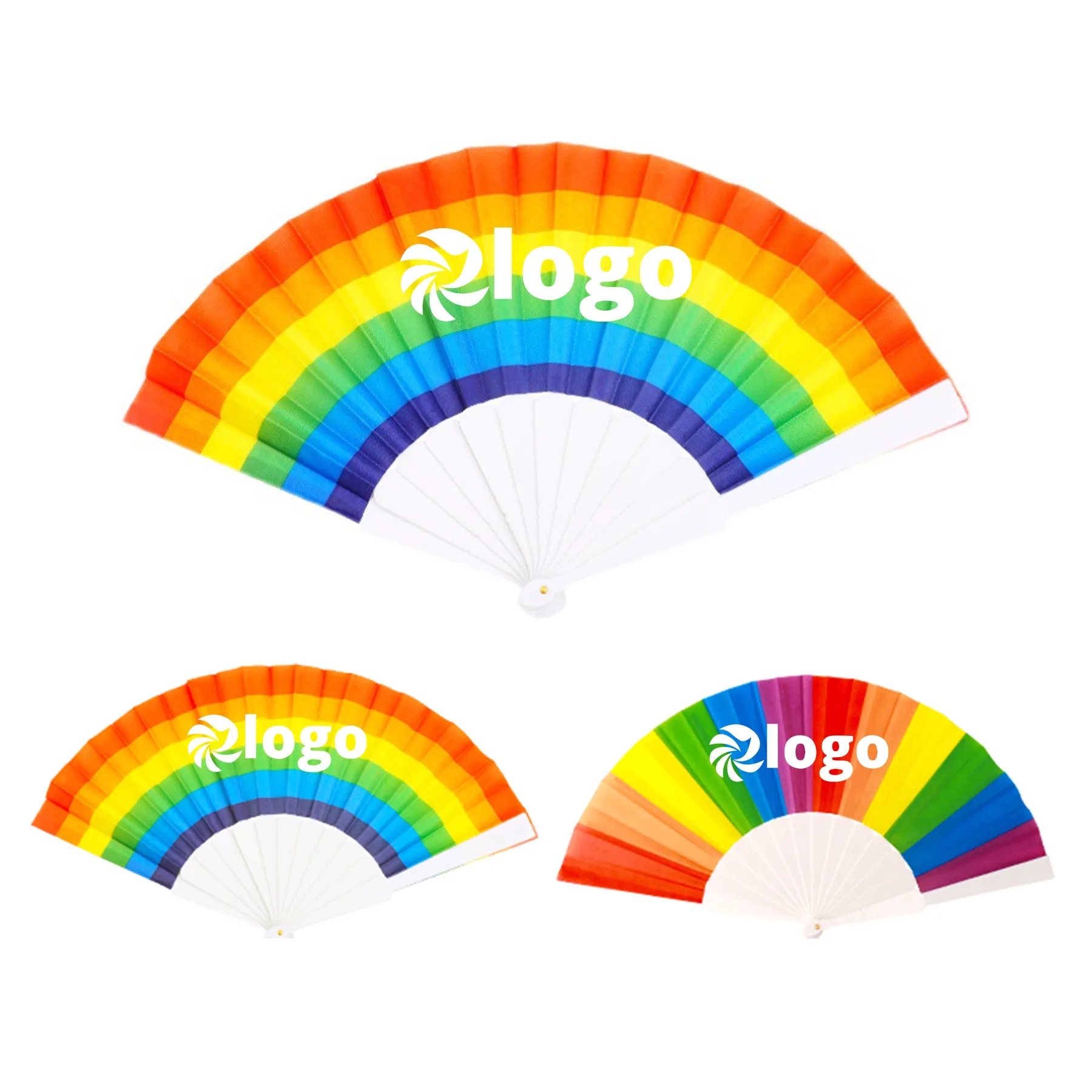 Custom Rainbow Folding Fan 4