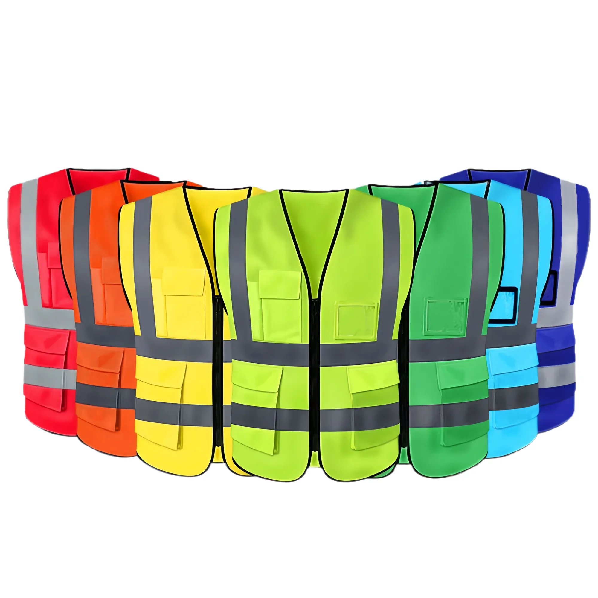 High Visibility Multi Pocket Reflective Vest For Outdoor 4