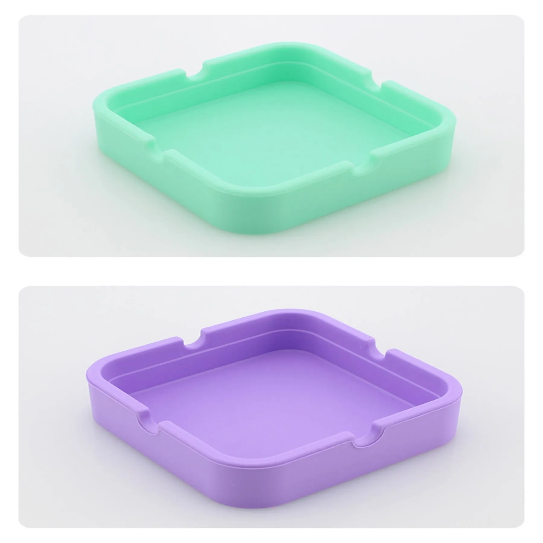 Square Silicone Ashtray 2