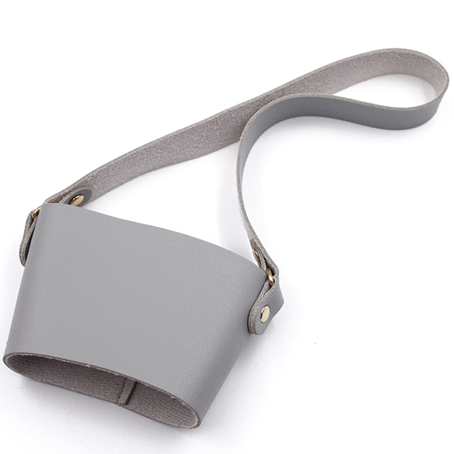 PU Leather Coffee Cup Sleeves w/ Handle 5