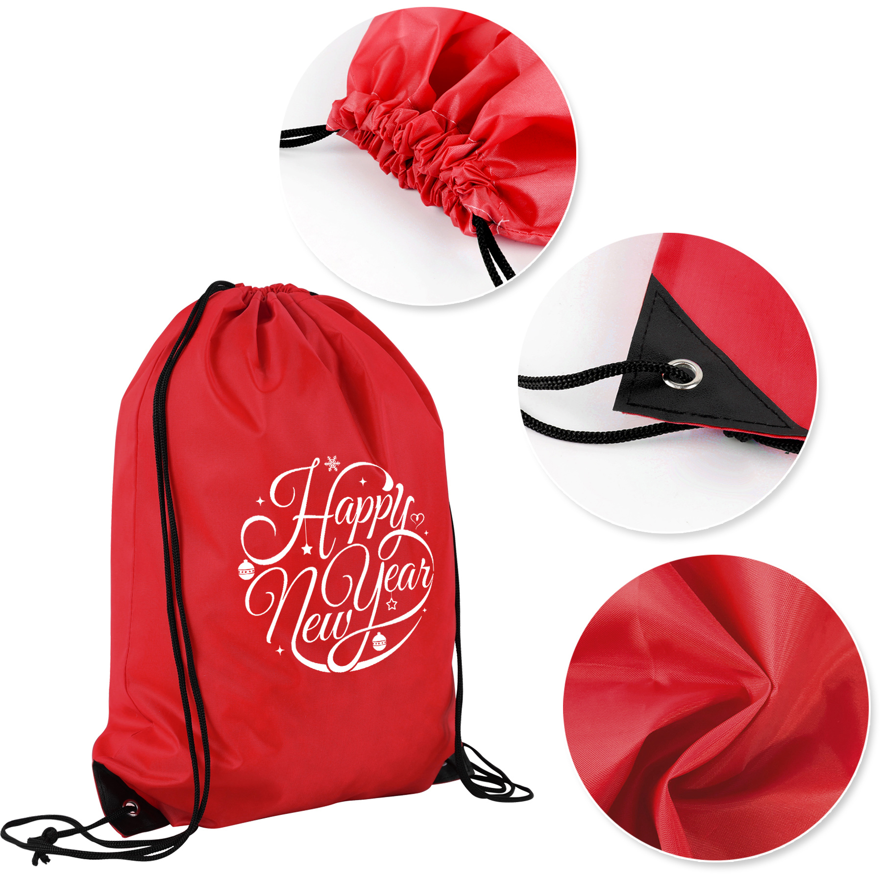 14" X 18" Polyester Drawstring Backpack (Ocean) 20