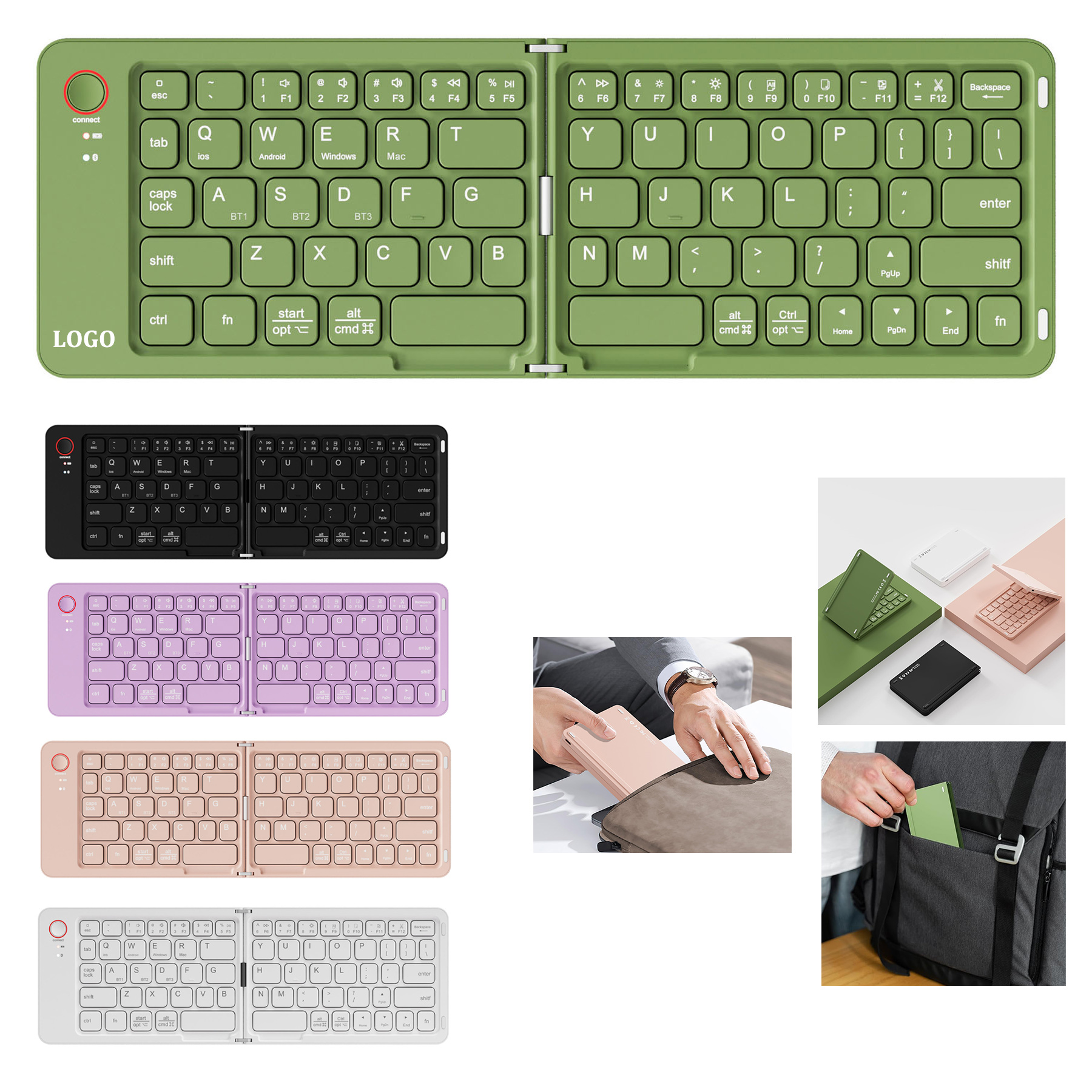 Mini Foldable Bluetooth Keyboard 5