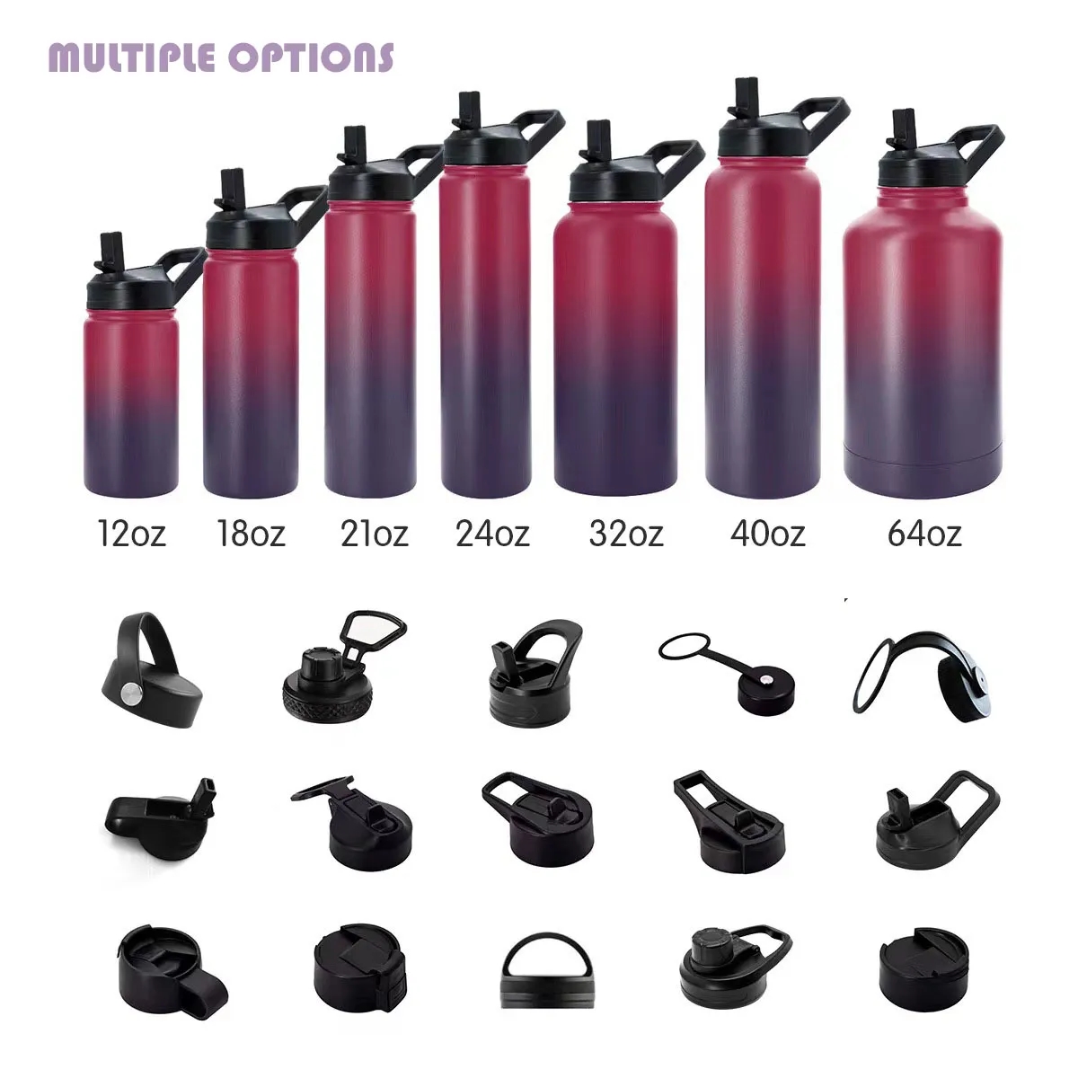 Insulated Stainless Steel Sports Water Bottle 24OZ 4