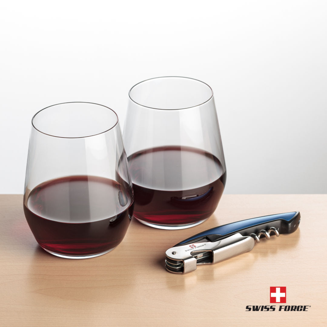 Swiss Force® Opener & Germain Stemless Wine 6