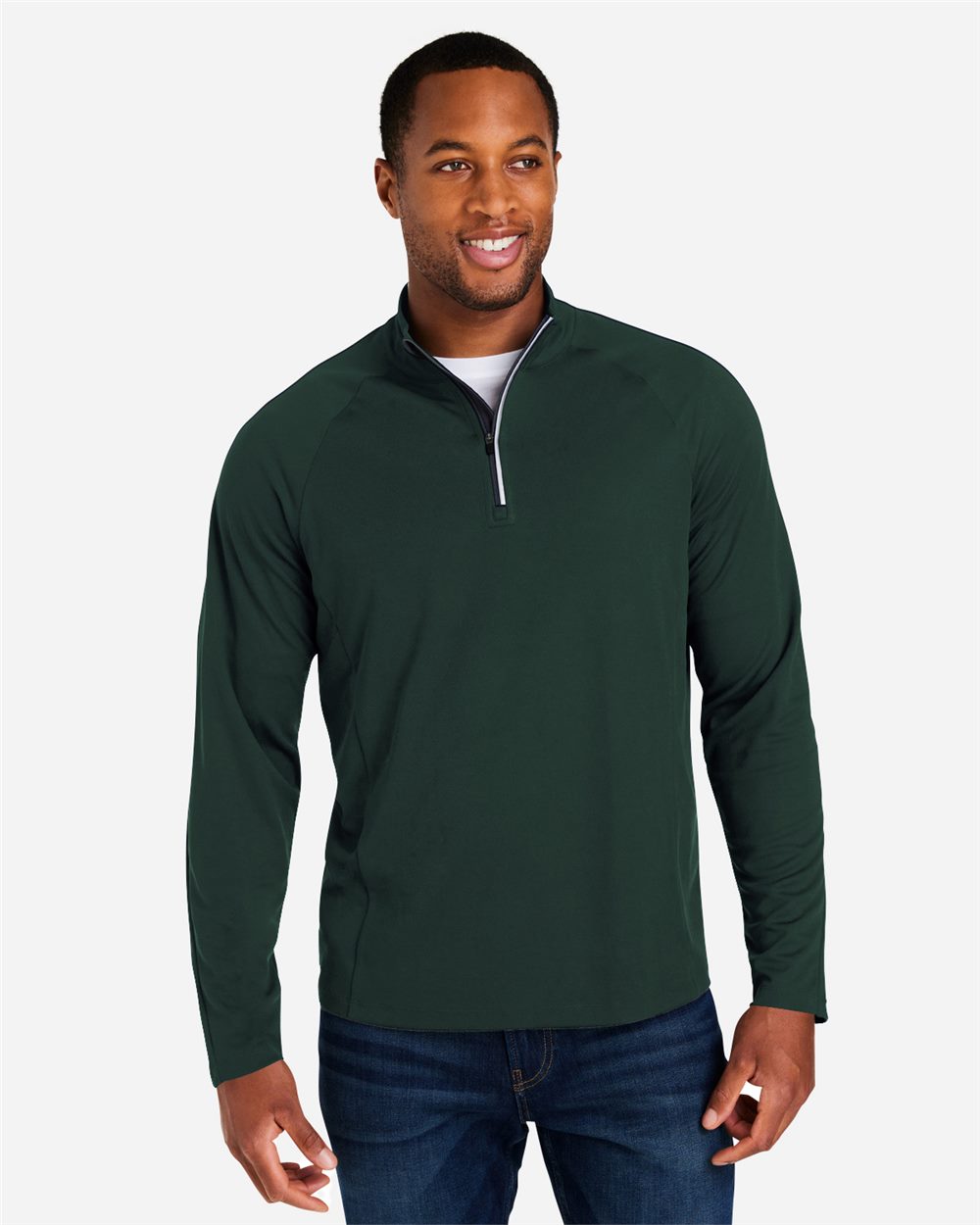 Men's Origin Performance Pique Quarter-Zip Pullover - CE418 27