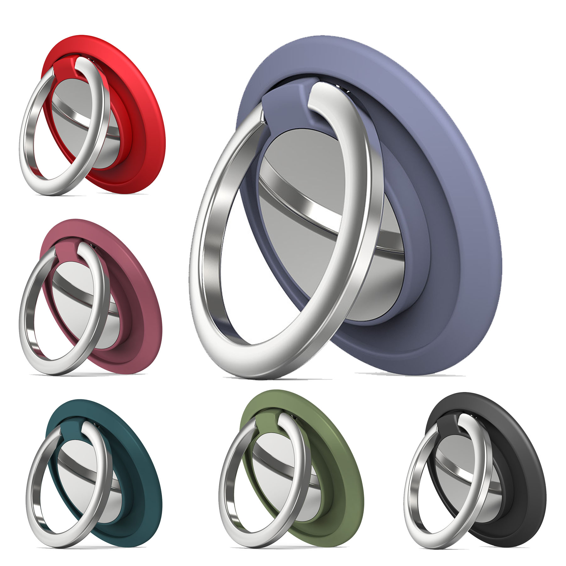 Cell Phone Magnetic Ring Buckle Holder 2
