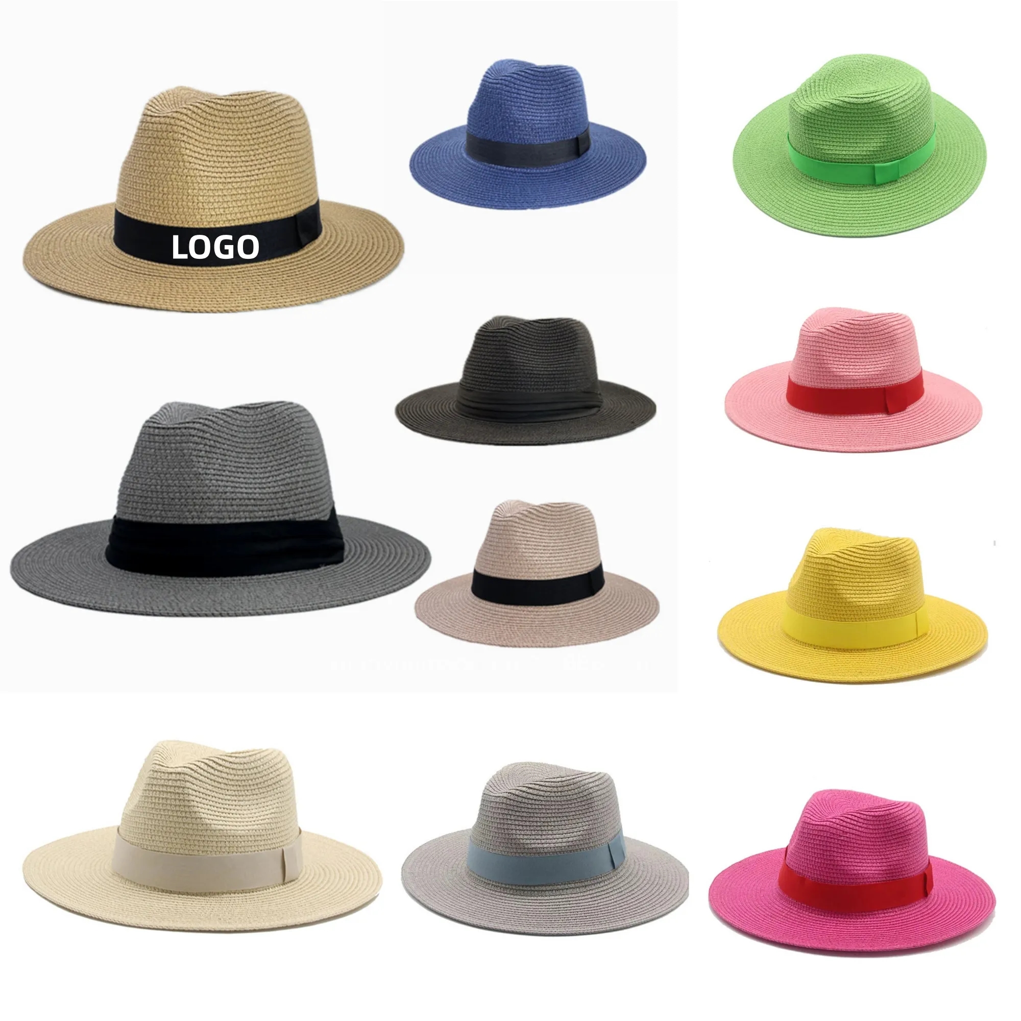 Unisex Sun Straw Summer Beach Hat 2