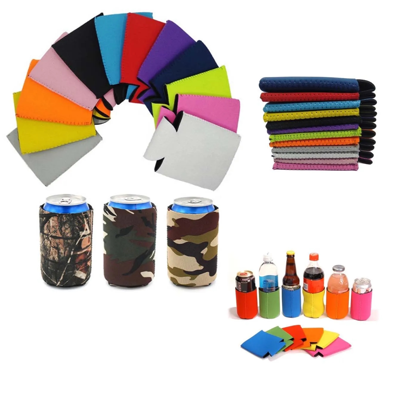12oz Folding Can Cooler Sleeve 3