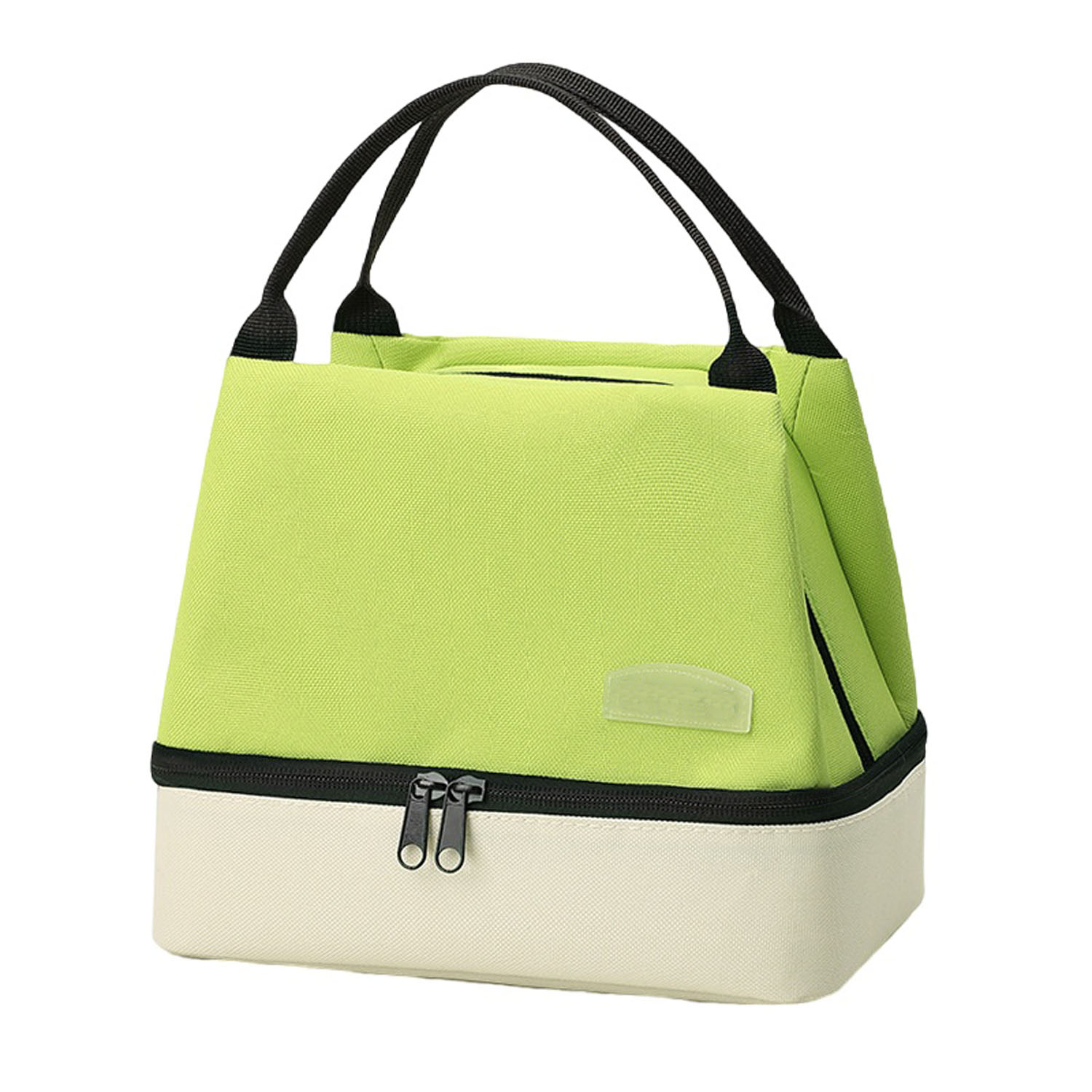 Two Tone Dual Layer Oxford Insulated Lunch Bag 7