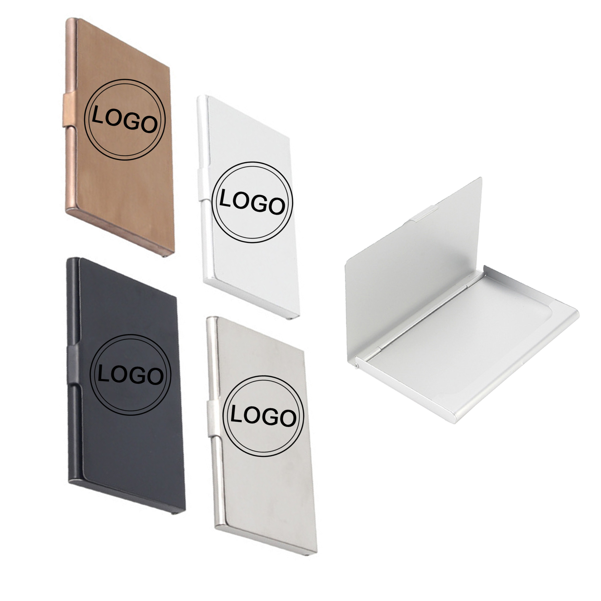 Slim Stainless Steel Business Card Case 2