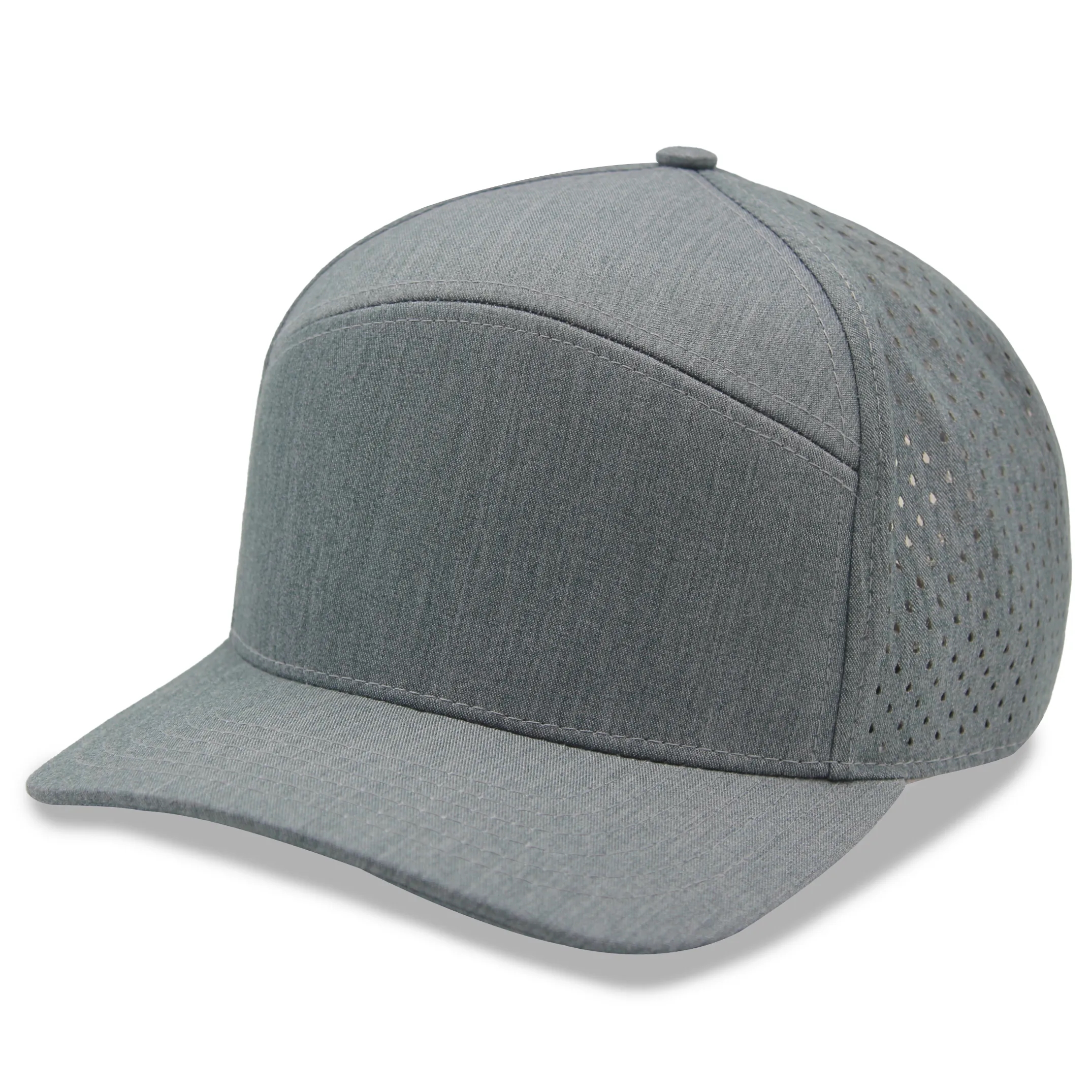 Sport trucker cap w/ laser cut mesh back