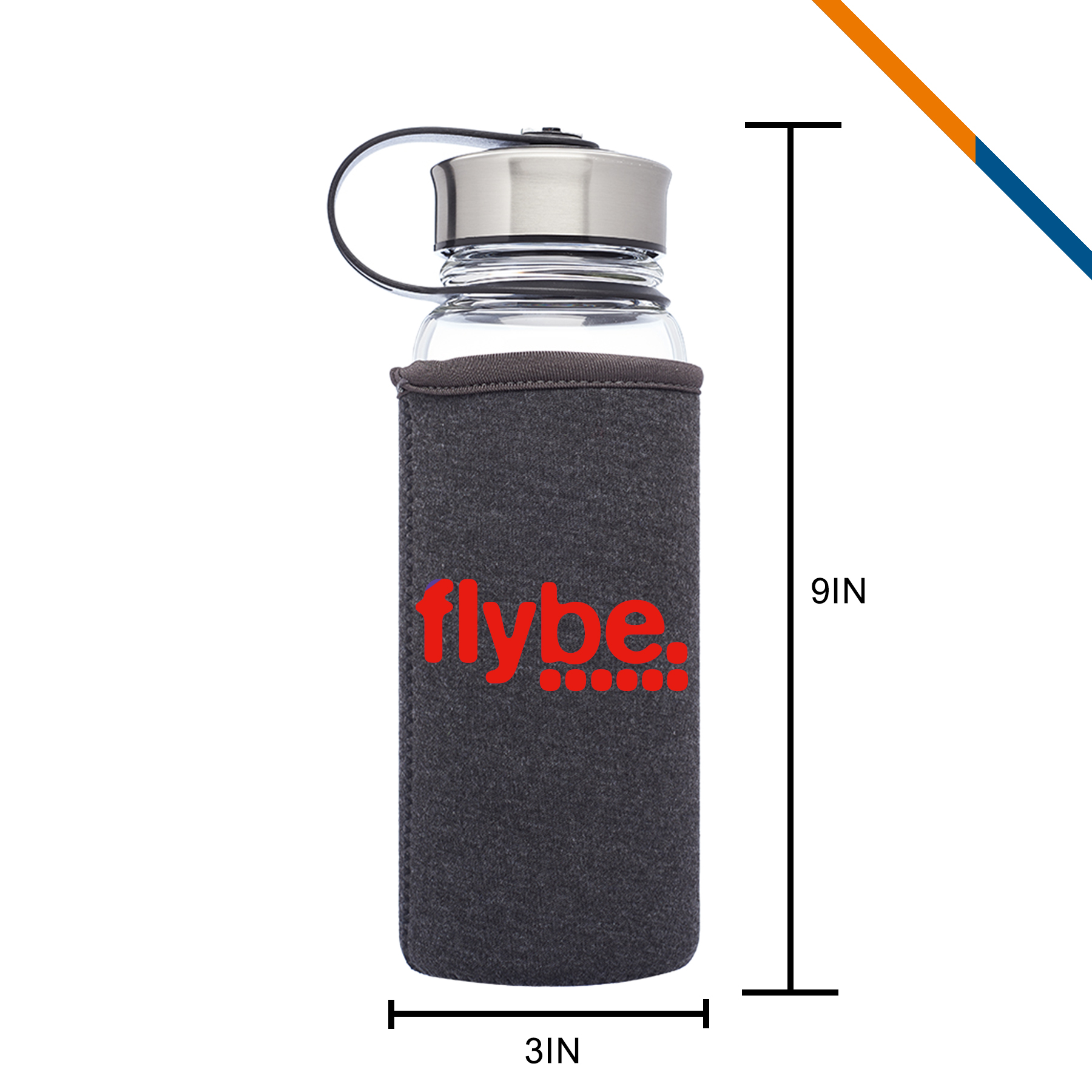 Ramon Glass Water Bottle - 25 OZ. 4
