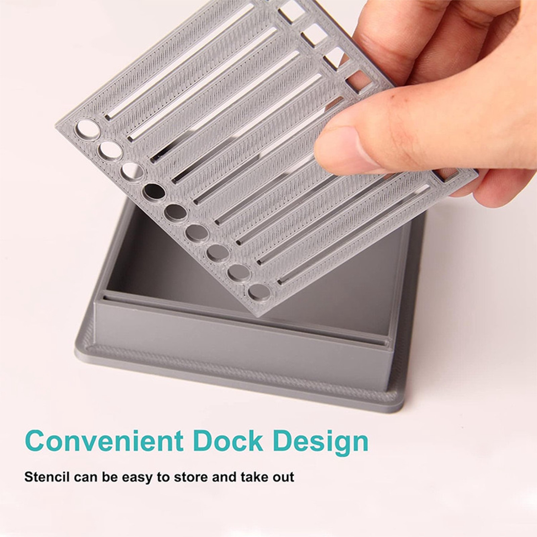 Sticky Note Holder With Stencil 5