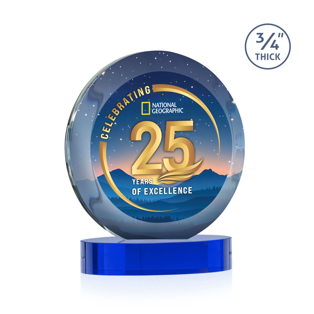 Gibralter Vividprint™ Award on Alberton Base - Blue 11