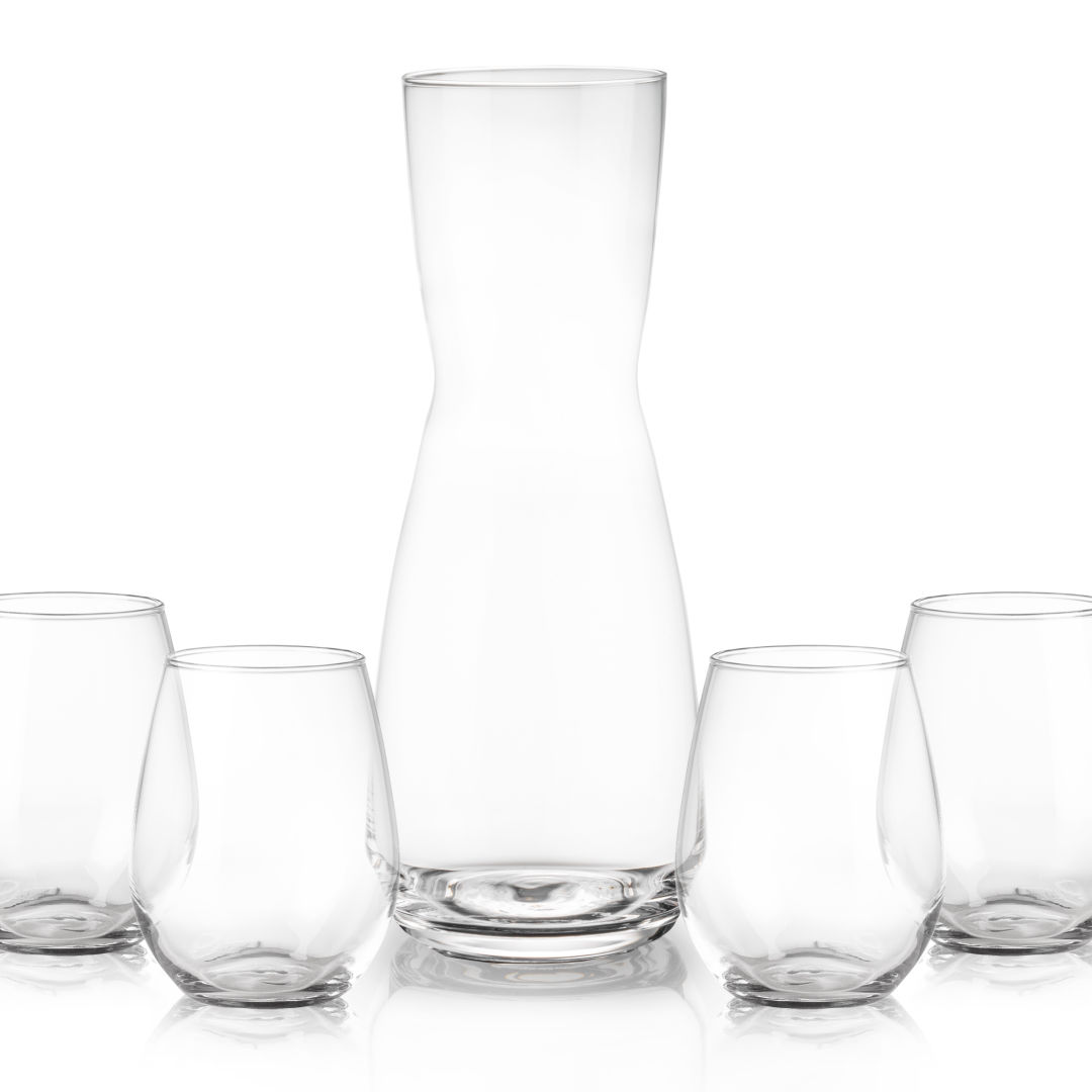 Mason Carafe & Ossington Stemless Wine 4