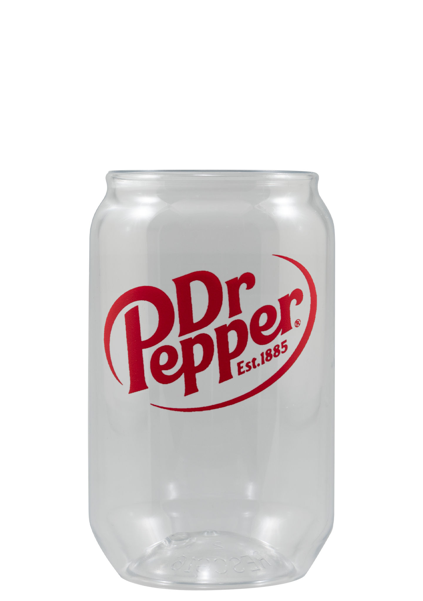 16 oz Reserv Plastic Can Glass Clear Tradition Print 2