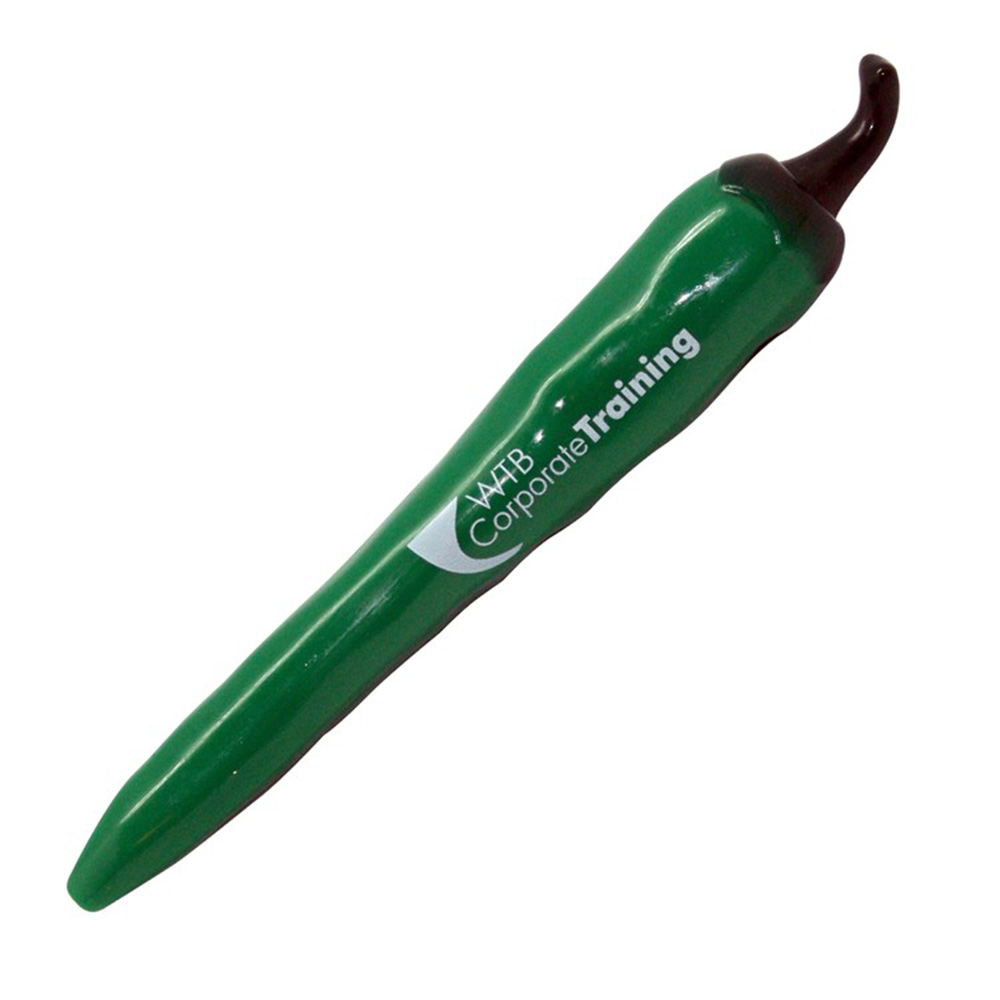 Green Jalapeño & Red Chili Pepper Clicker Pen 2
